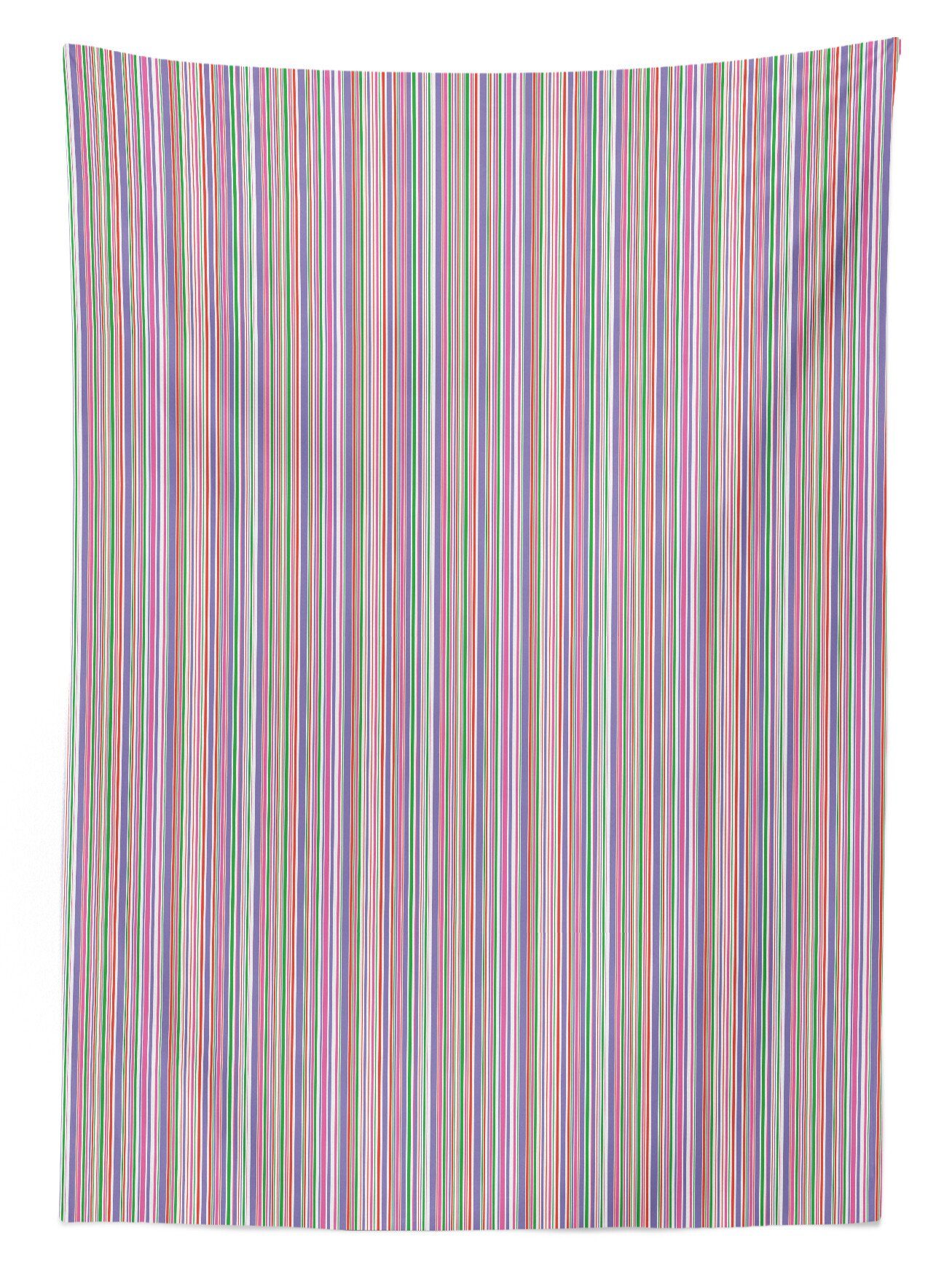 Tischdecke Abakuhaus Farbfest Waschbar Für Außen Abstrakt Nadelstreifen vibrierender geeignet Farben, Bereich Entwurf Klare den