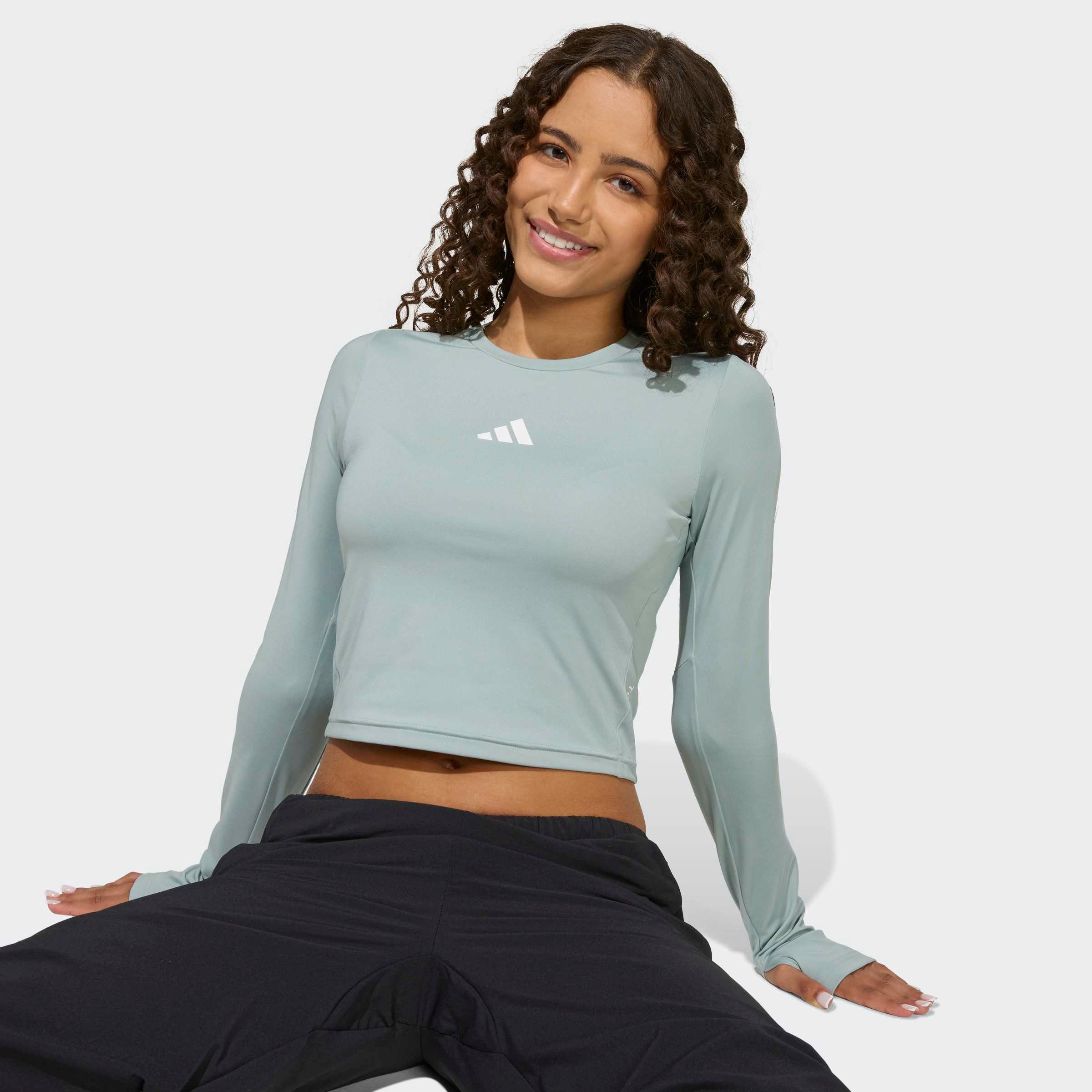 adidas Sportswear Funktionsshirt JG TF CROP LS