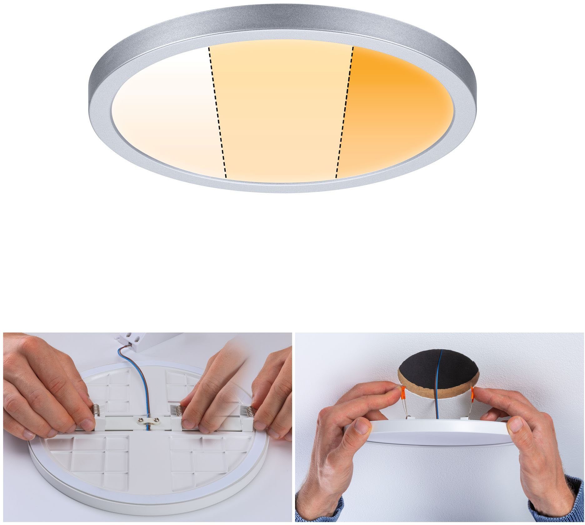 Paulmann LED Einbauleuchte Areo, integriert, LED WarmDim-Stepschaltung Warmweiß, Memoryfunktion, fest LED-Modul