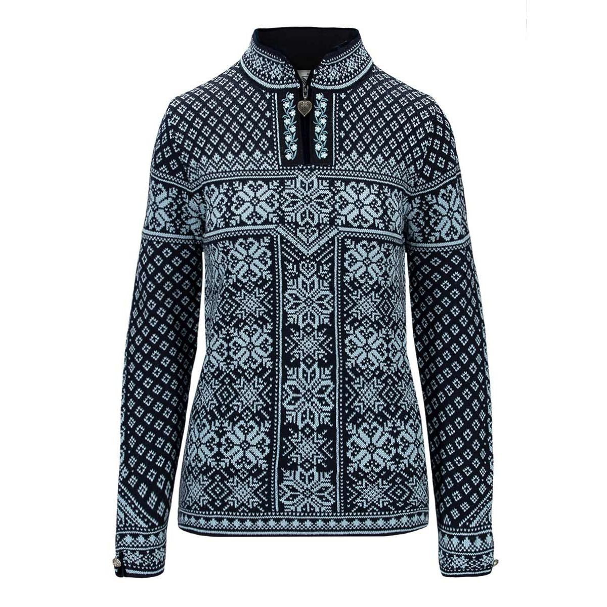 Dale of Norway Sweatshirt Peace Fem Sweater Eleganter Damen-Ski-Sweater aus 100% leichter Wolle mit