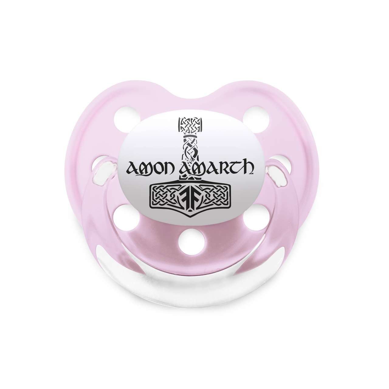 Metal Kids Schnuller mit Amon Amarth (Thors Hammer) Aufdruck für Babys, BPA frei