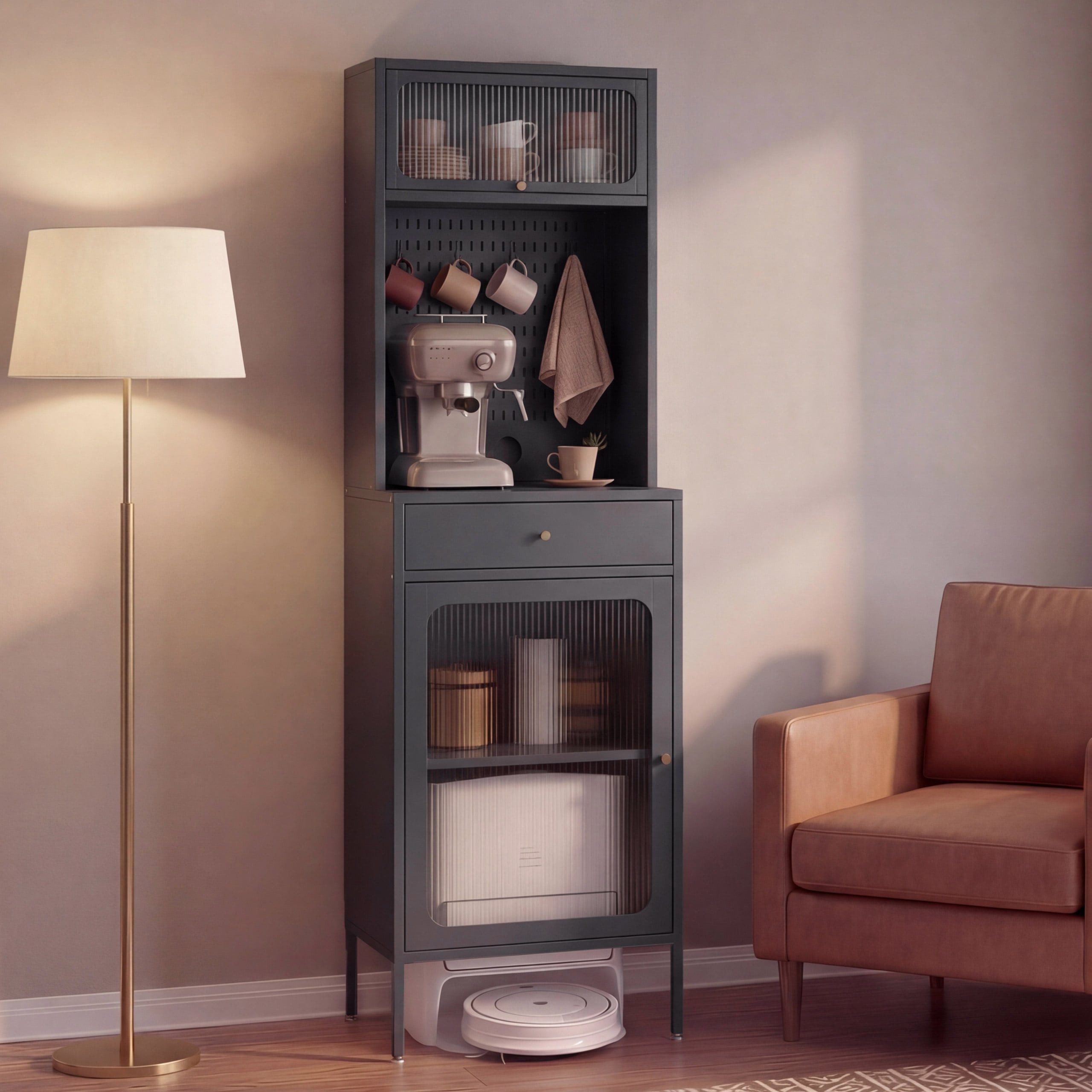 MCW Highboard MCW-P99, Türe mit Magnetverschluss