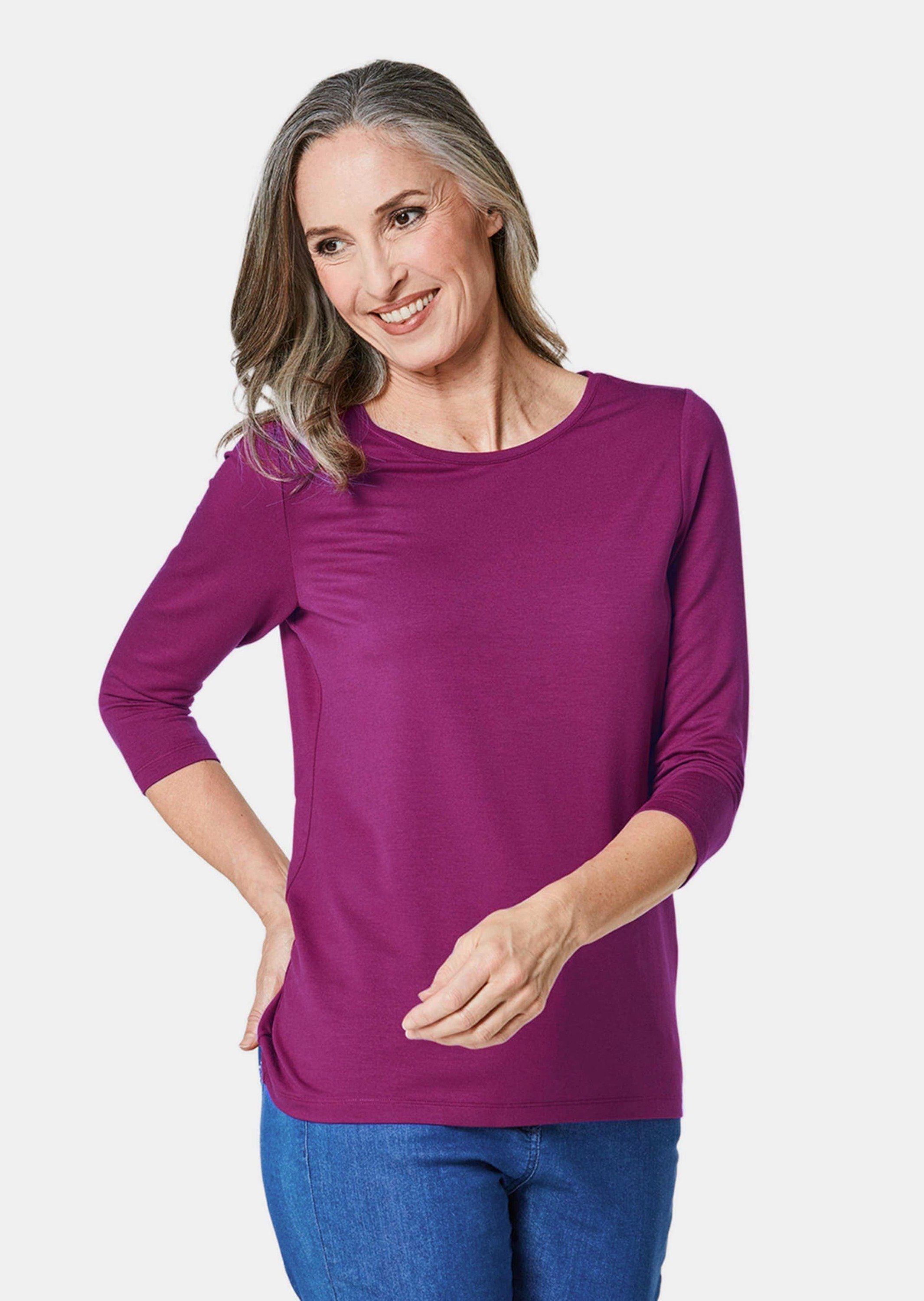 GOLDNER 3/4-Arm-Shirt Kombifreundliches Shirt mit ¾ günstig online kaufen