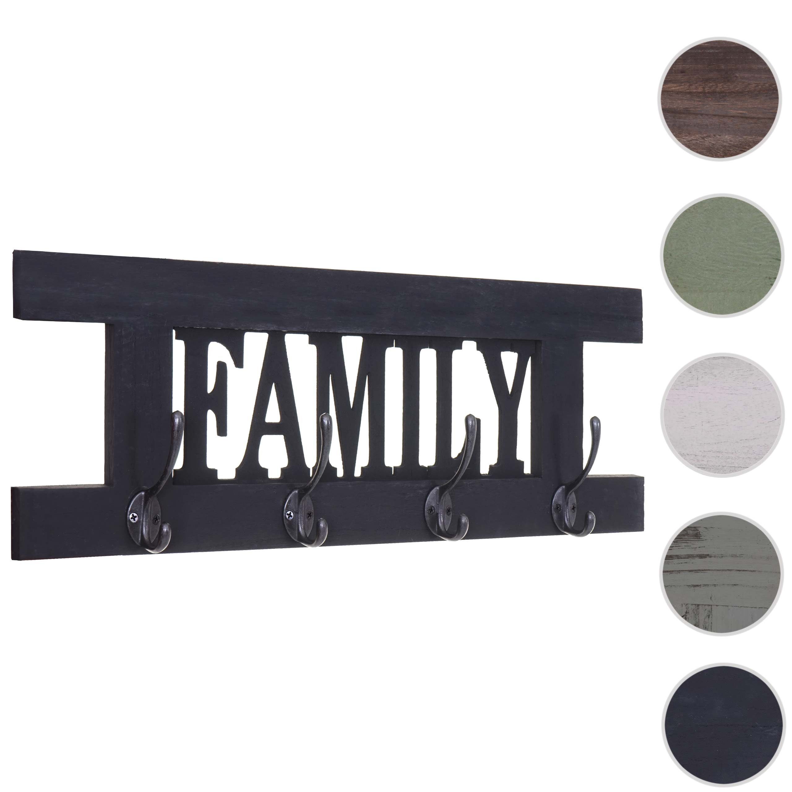 MCW Garderobenpaneel Familie-MCW-C60, Shabby-Look, Kleiderhaken individuell günstig online kaufen