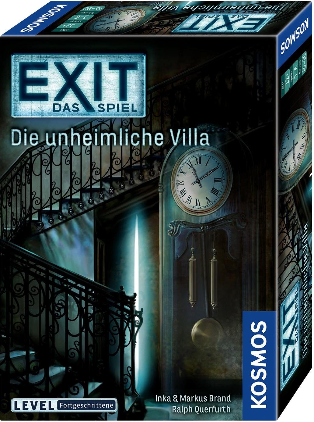 Kosmos Spiel EXIT, Die unheimliche Villa, Rätselspiel, Made in Germany