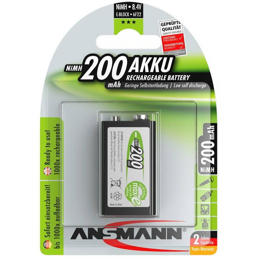 ANSMANN AG maxE 9 V-Block-Akku 5035342 Akku