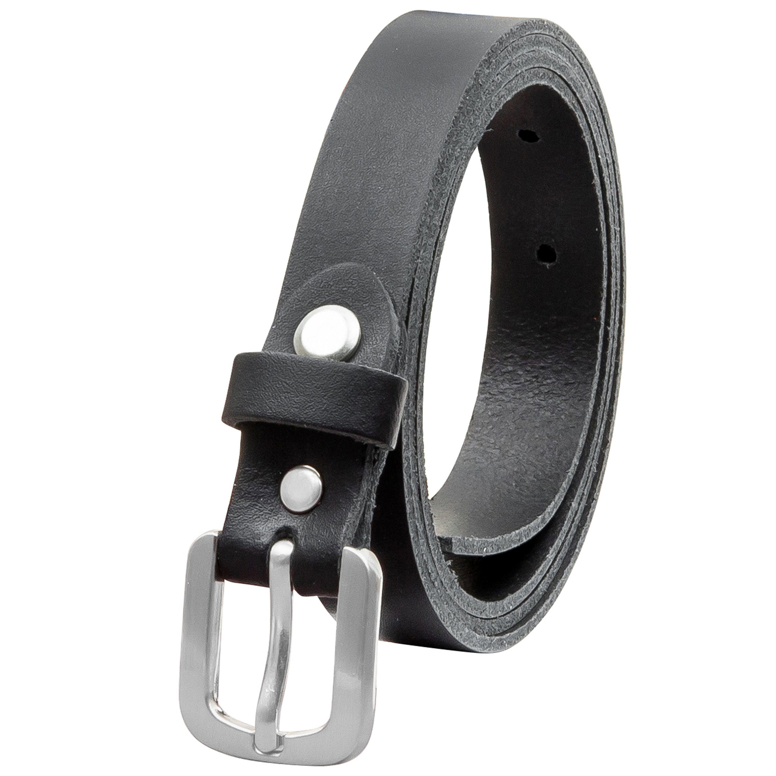 COLOGNEBELT Ledergürtel OM15-SL-Schwarz MADE IN GERMANY, Schwarz Kürzbar, 1 günstig online kaufen