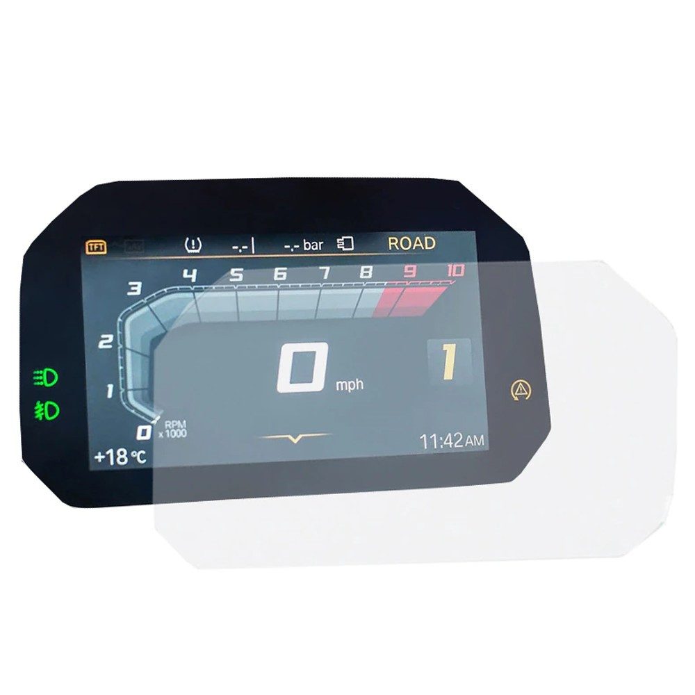 Lumitecs Displayschutzglas Tacho Display Schutz Folie für BMW F 800 GS 24-26 Schutzfolie Glasfoli