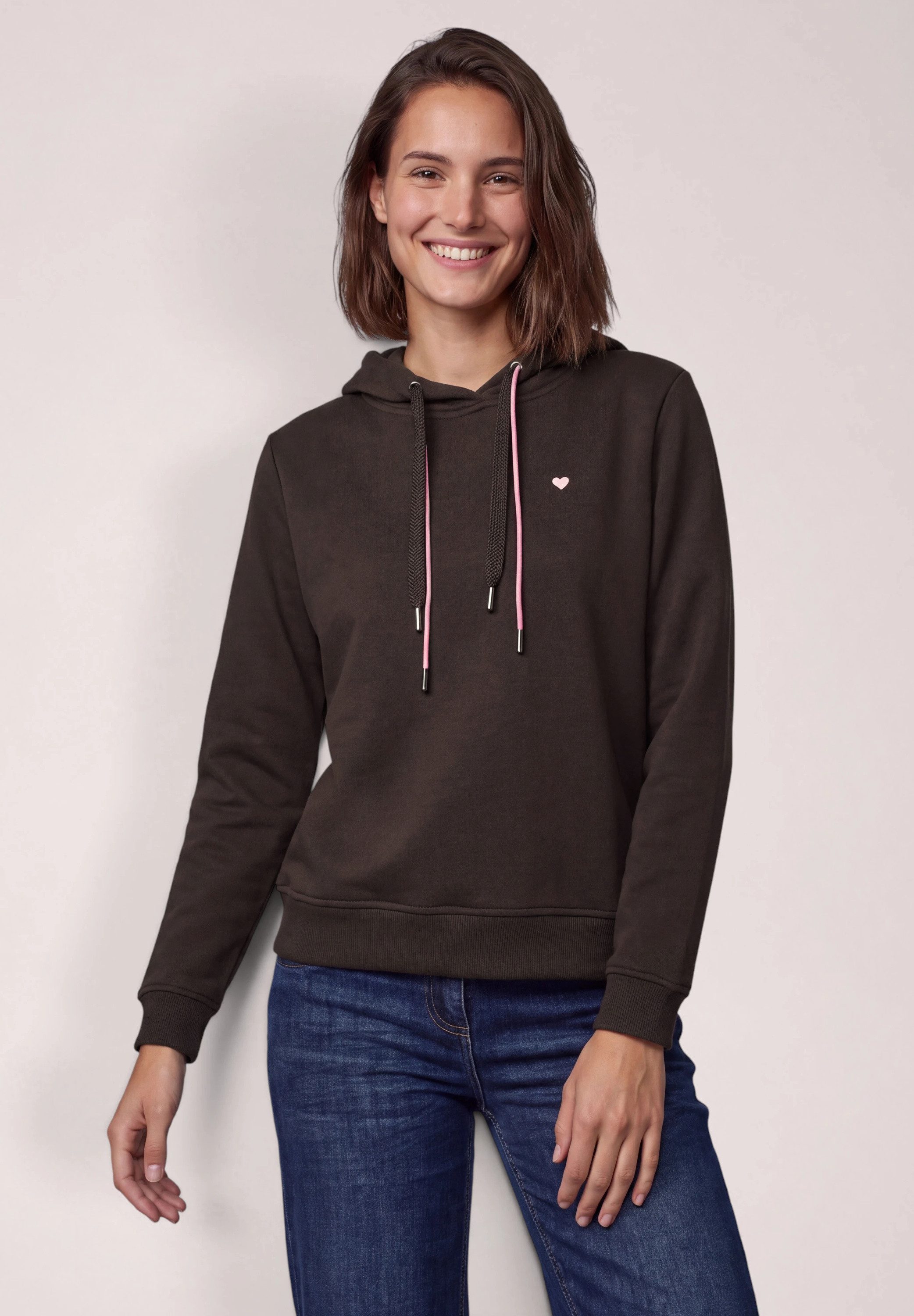 CECIL Hoodie im soften Baumwoll-Mix