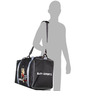 BAY-Sports Sporttasche Sporttasche für Kinder MMA Mixed Martial Arts schwarz/grau 50 cm
