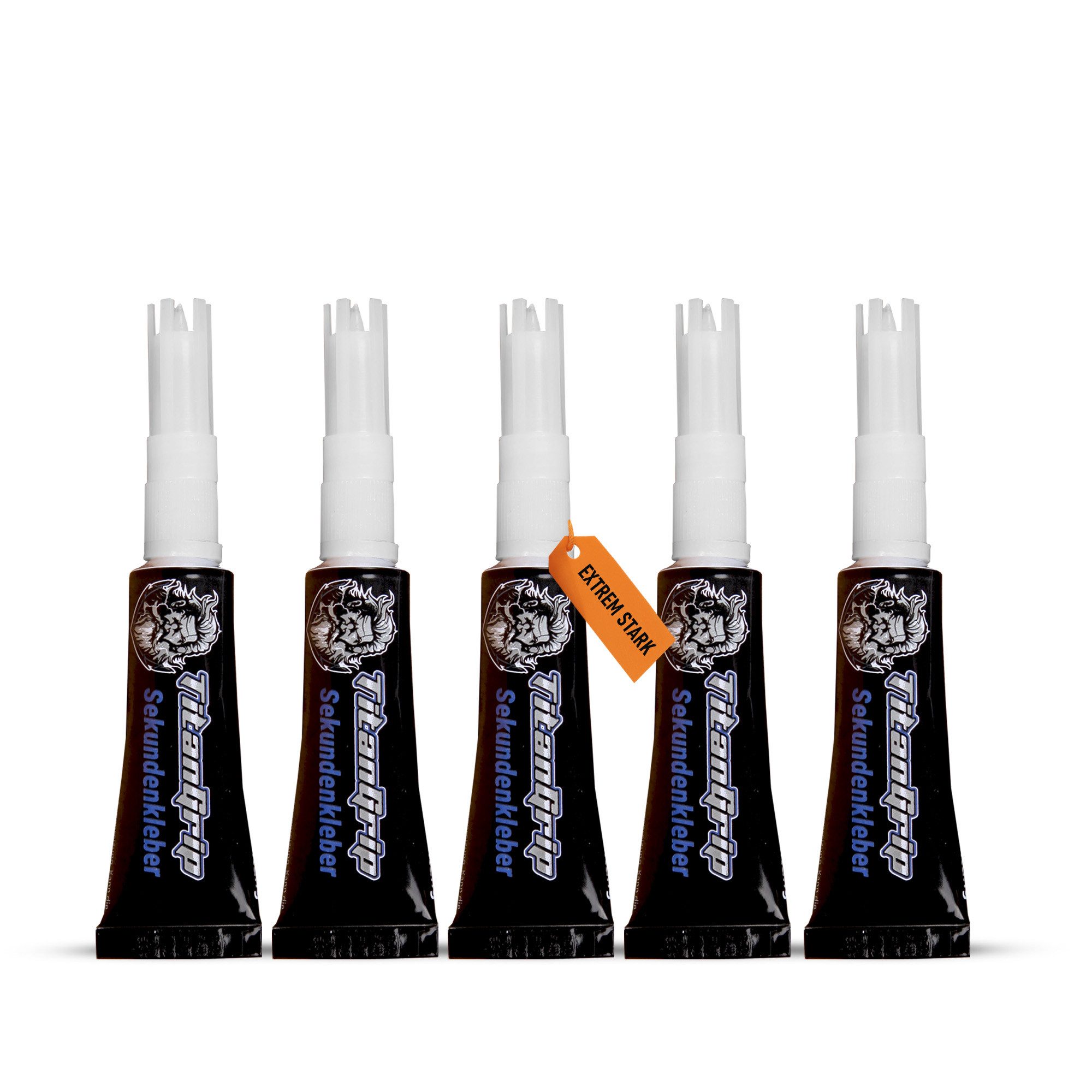 Bestlivings Sekundenkleber Gel extra stark, (5-tlg), hitze- und kältebeständig, für Holz, Metall, Kunststoff, Porzellan