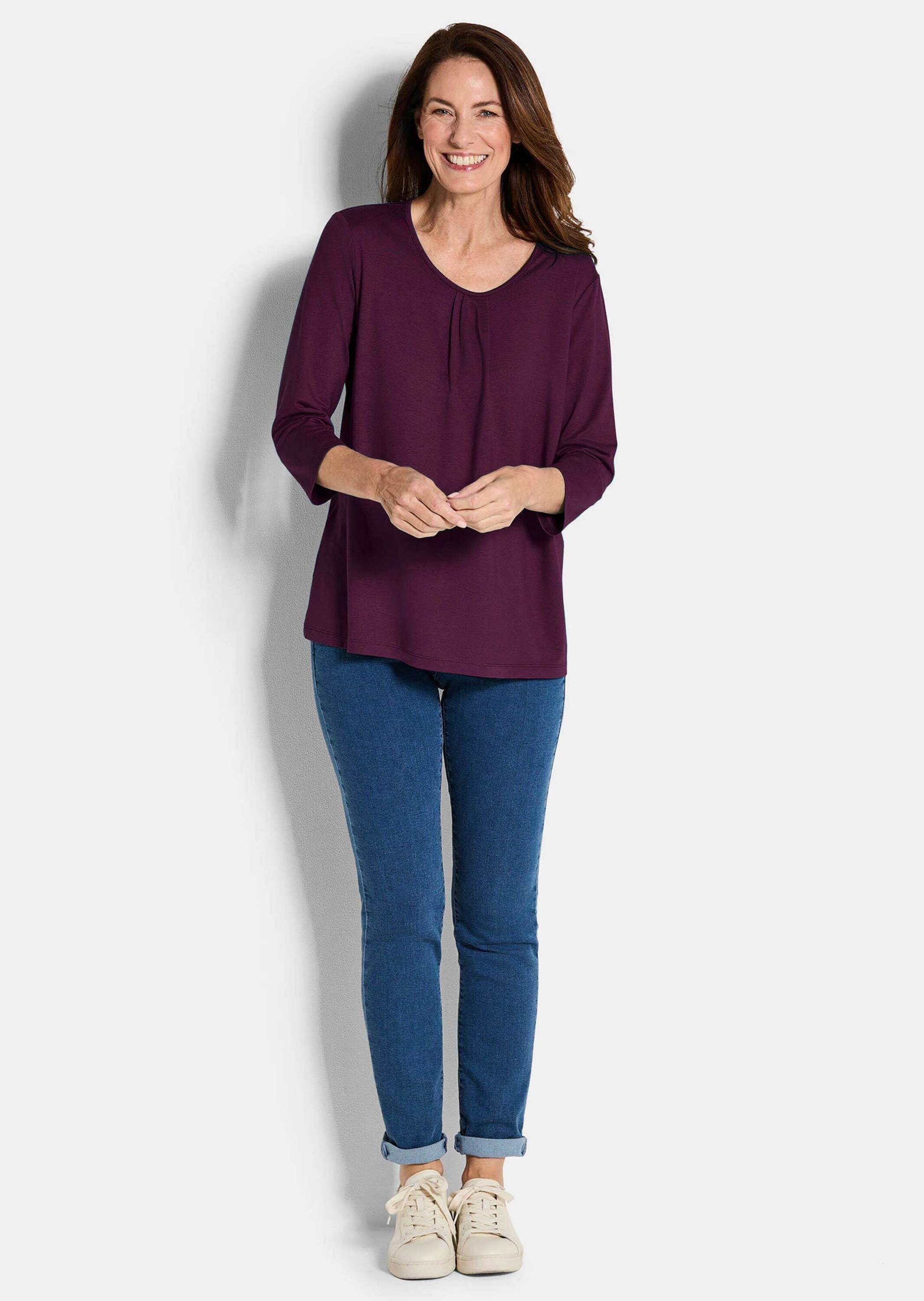 GOLDNER T-Shirt Feminines Shirt aus Viskose-Jersey günstig online kaufen