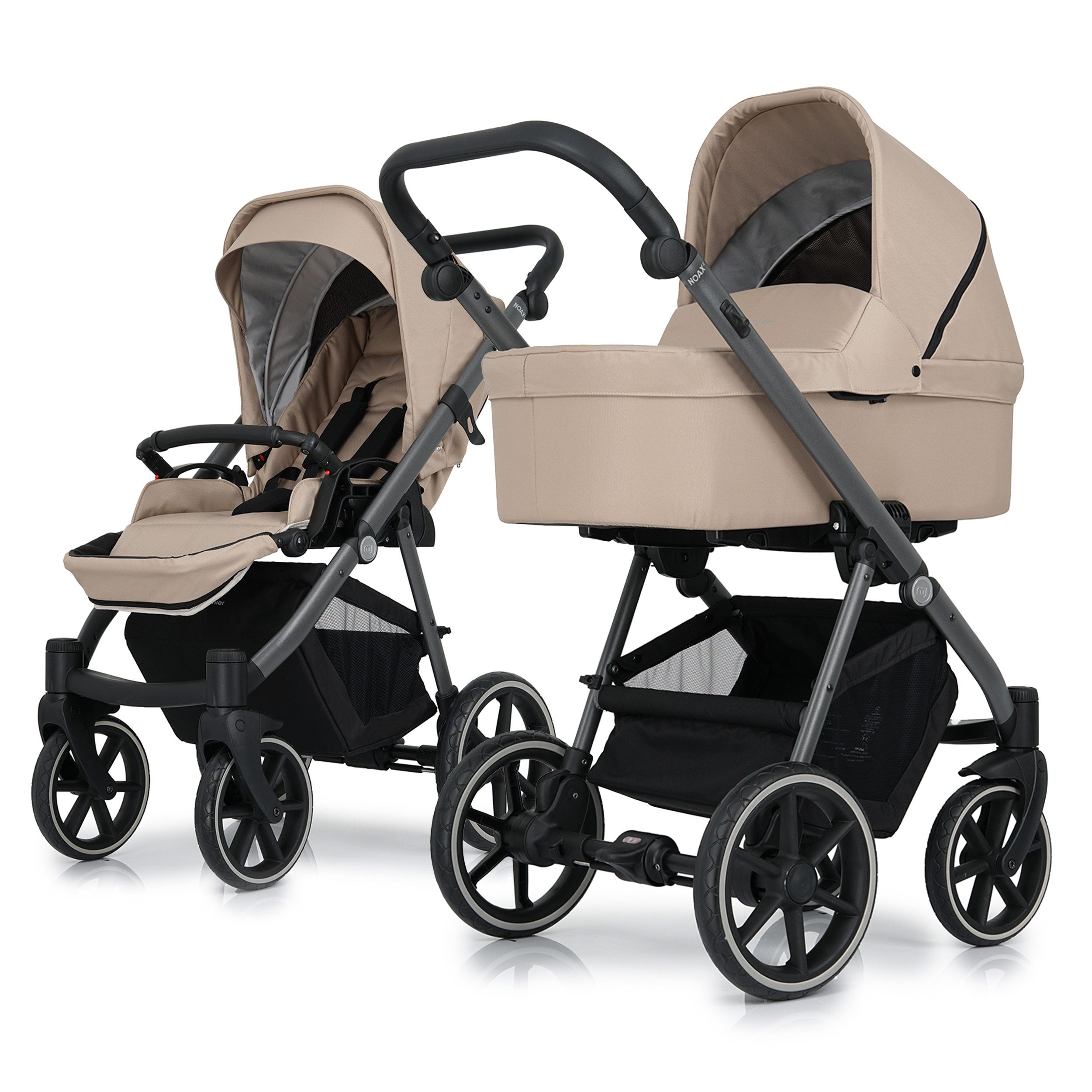 my junior Kombi-Kinderwagen my junior® NOAX² Urban Beige 2in1