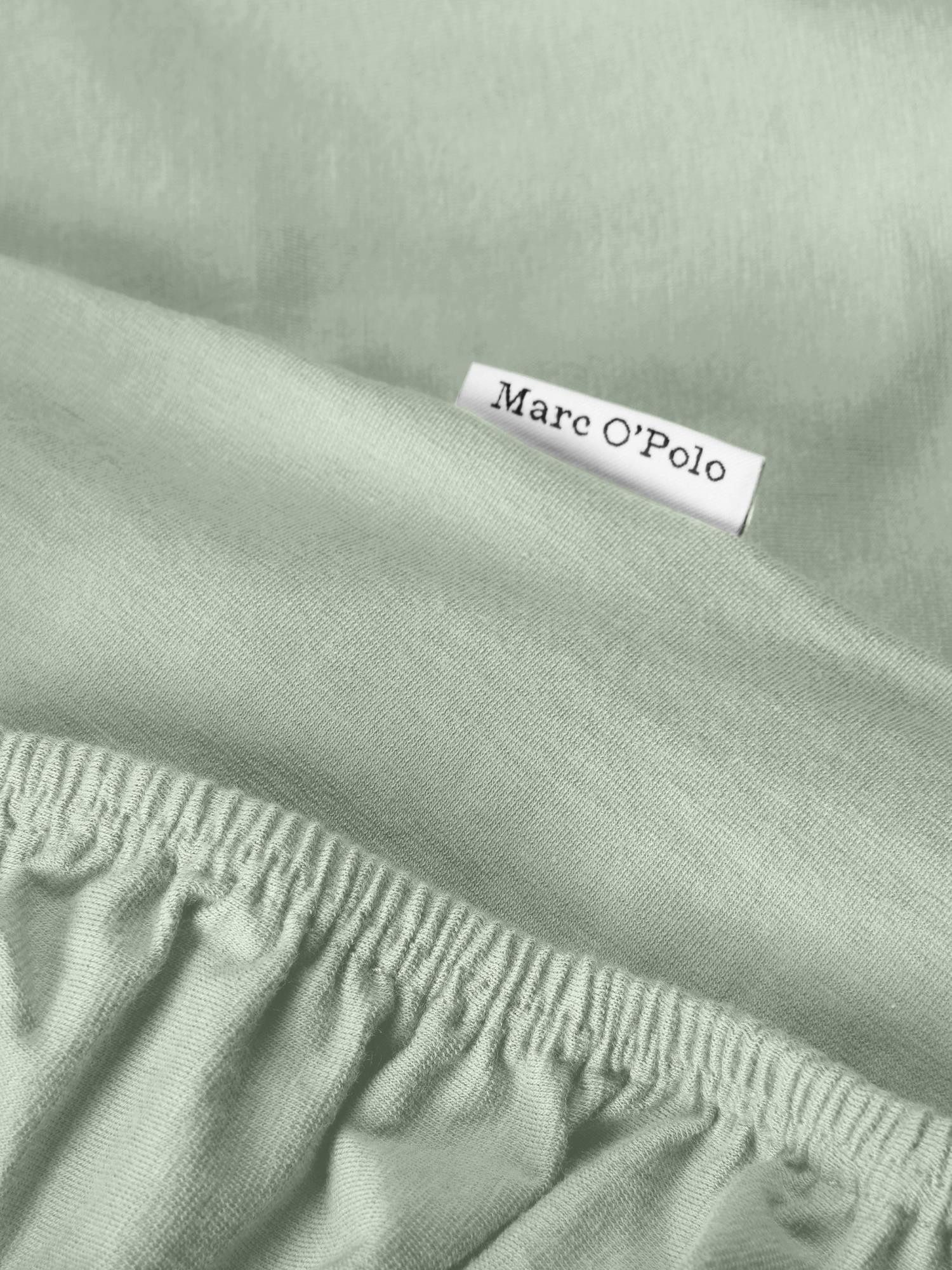 Marc O'Polo Home Spannbettlaken Premium Organic Jersey, Jersey, Gummizug: rundum, (1 Stück), aus GOTS-zertifizierter Baumwolle Jersey-Stretch