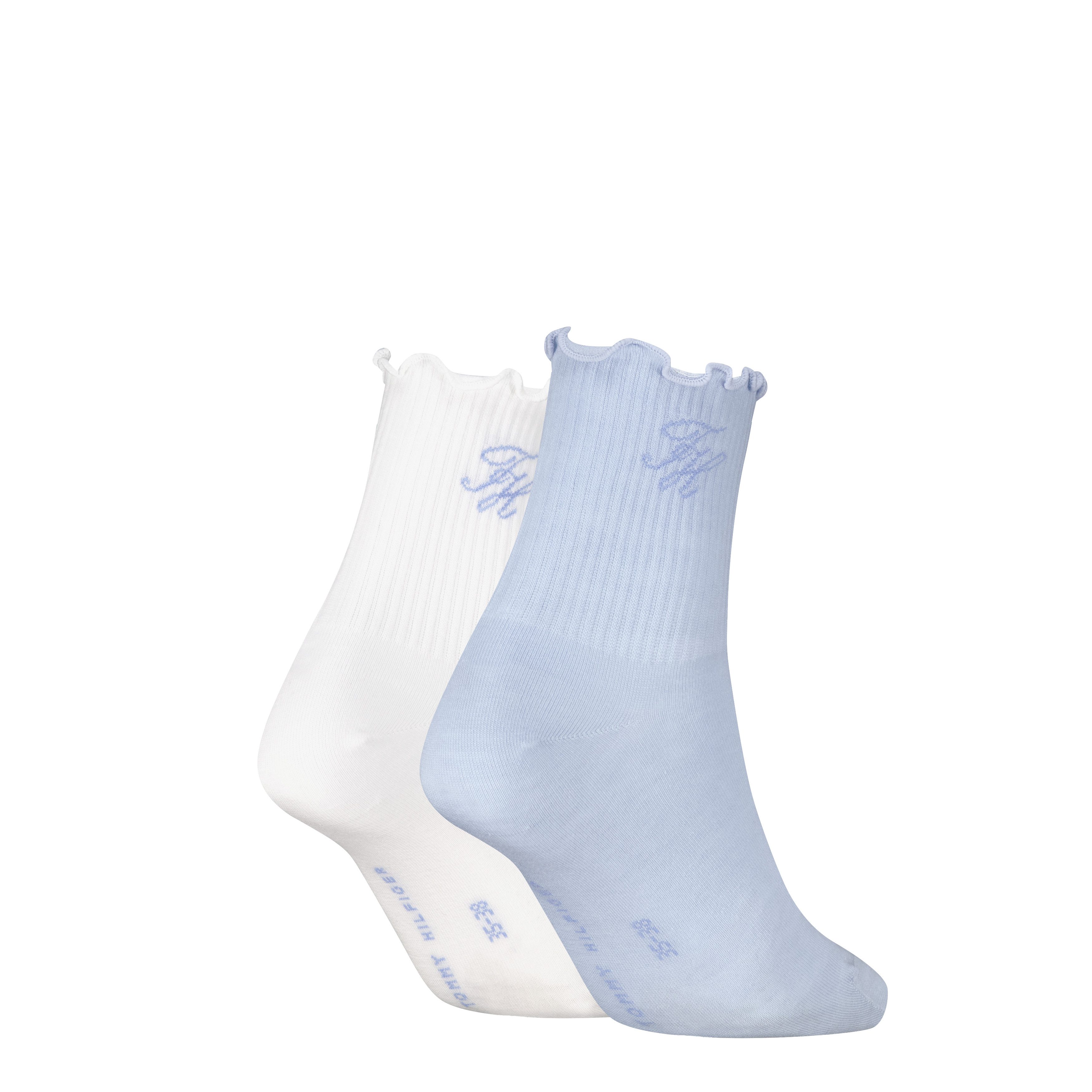 Tommy Hilfiger Kurzsocken TH WOMEN SHORT SOCK 2P REFINED MONOGRAM (2 Paar) günstig online kaufen