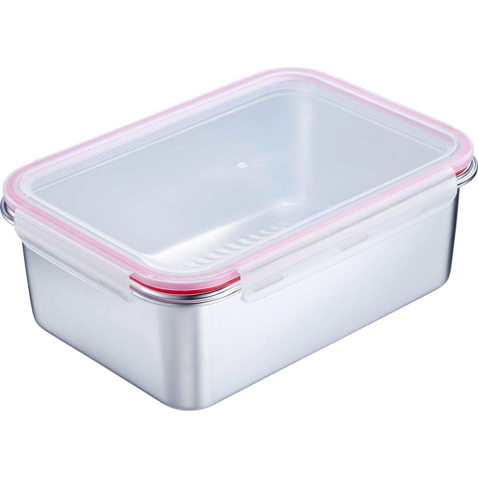 WESTMARK Lunchbox Edelstahl Lunch Box/ Frischhaltedose, 4200 ml, Edelstahl 18/8, Polyprophylen (PP), Silikon, (1-tlg), Made in Germany, 5 Jahre Garantie