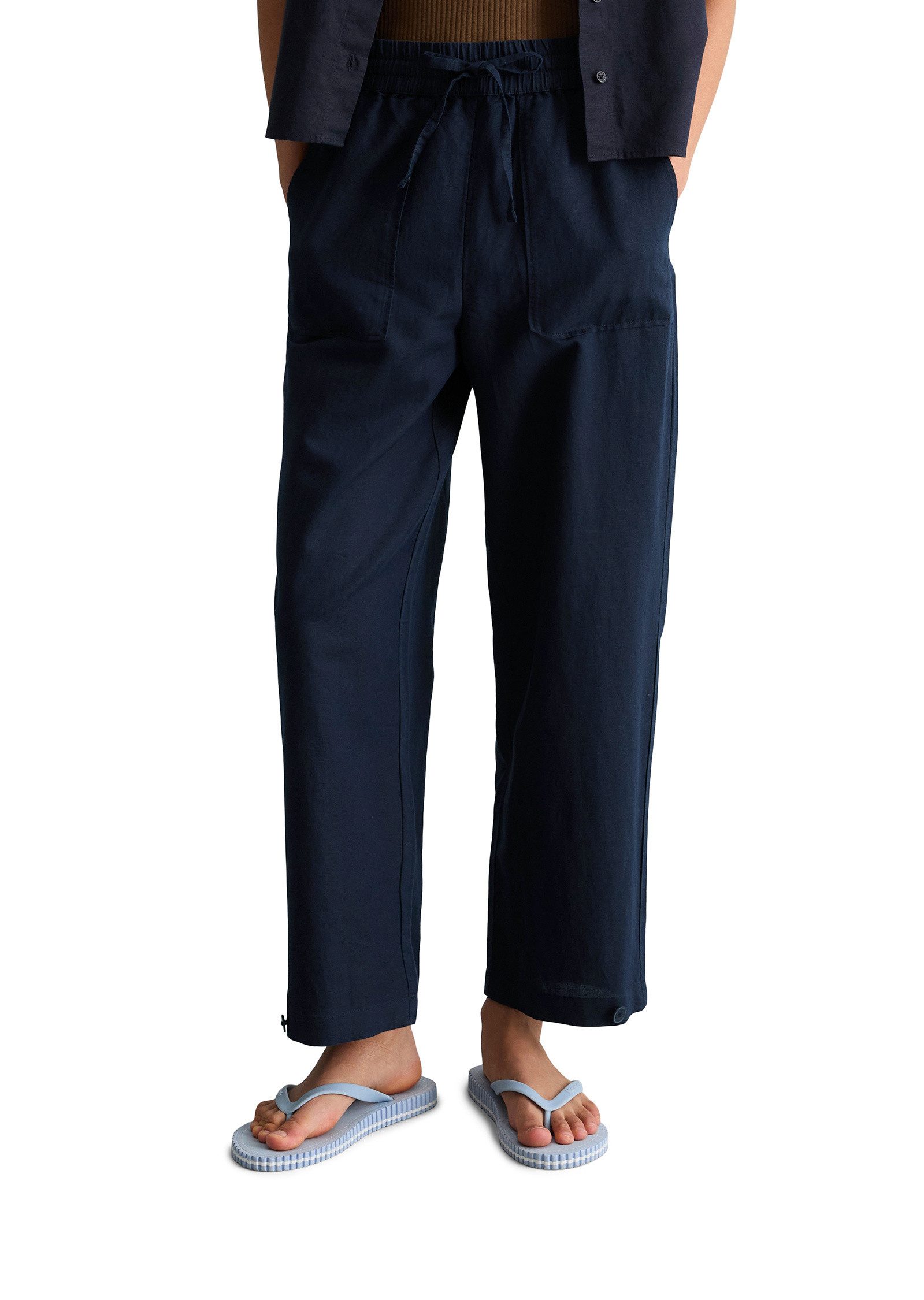 Marc O'Polo DENIM Chinohose aus Leinen-Baumwolle-Mix