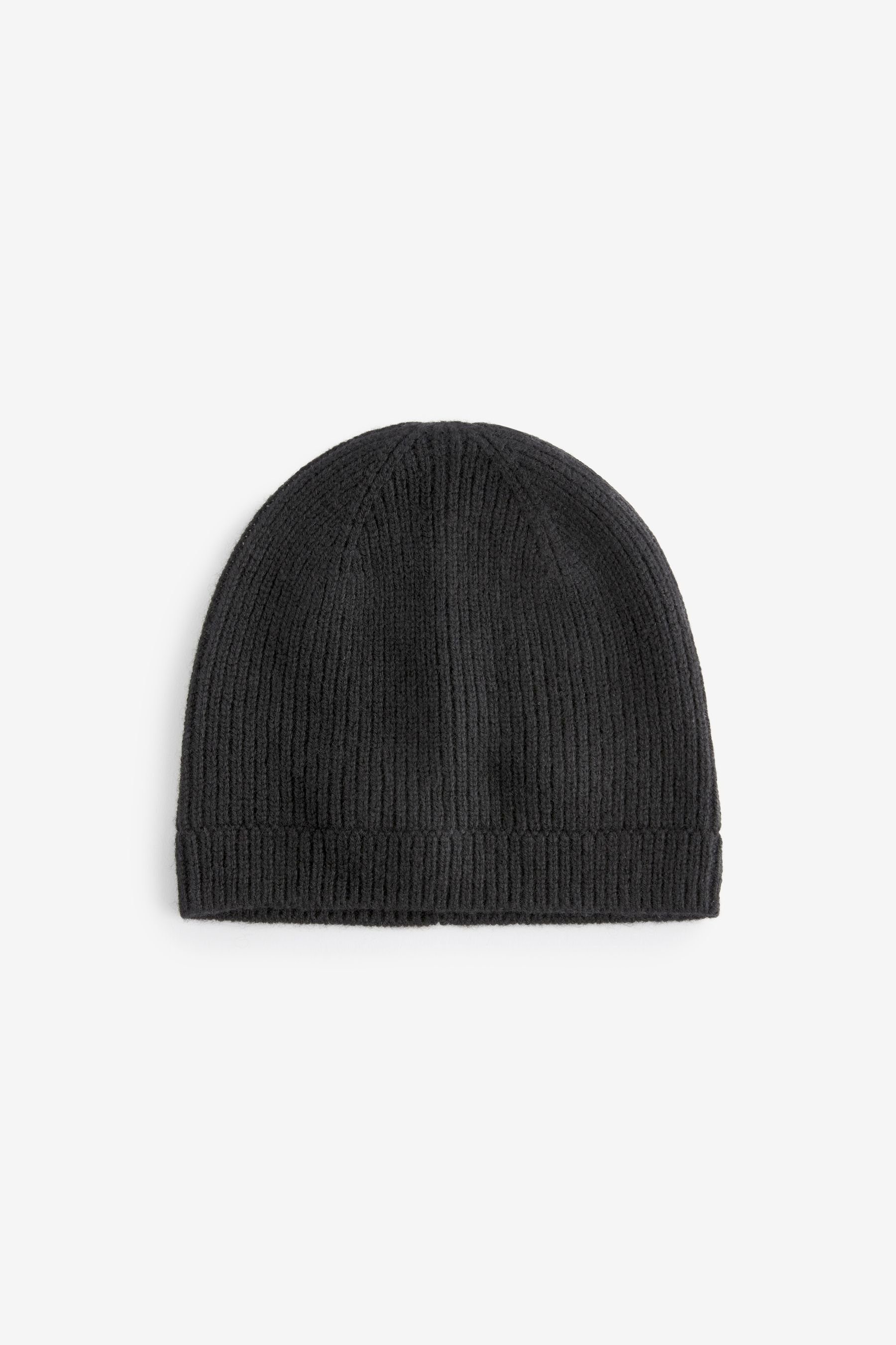 Next Beanie Collection Luxe Strickmütze aus 100 % Kaschmir (1-St) Black