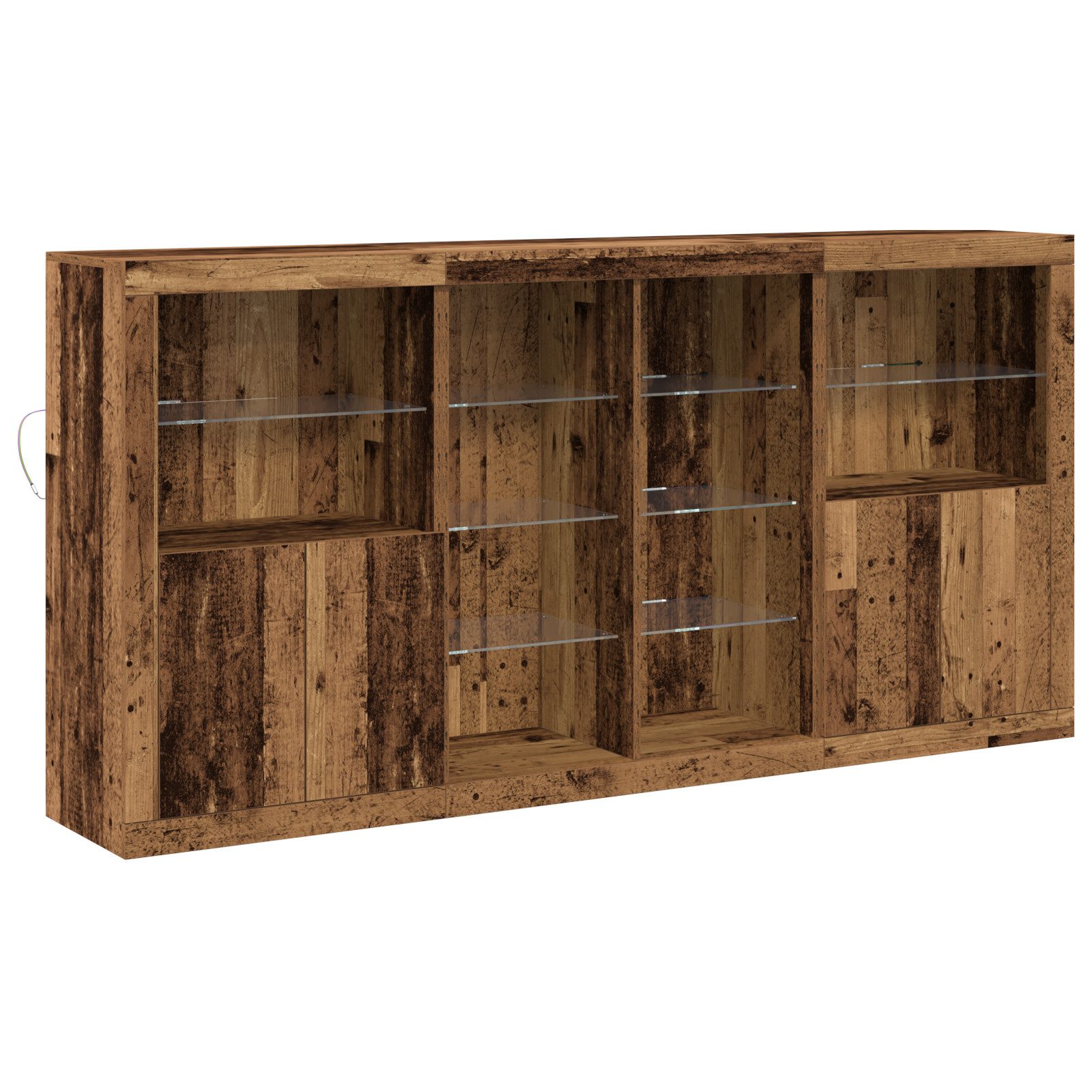 vidaXL Sideboard Sideboard mit LED-Lichtern Alte günstig online kaufen