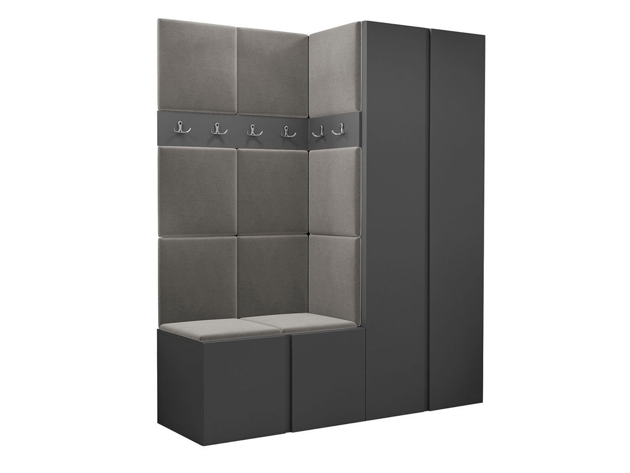MIRJAN24 Garderoben-Set Orion III, (Komplett-Set, Kleiderschrank, günstig online kaufen