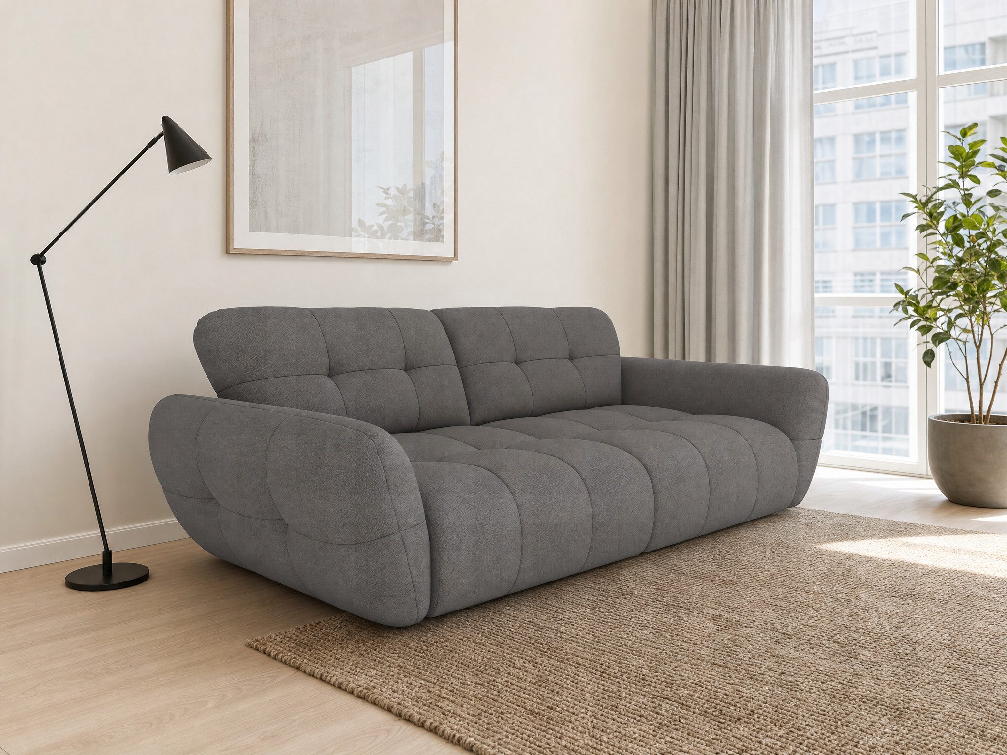 foamnova Big-Sofa Vannes, Lounge-Sofa, B: 272cm, XXL Sofa, auch als Dauerschläfer nutzbar