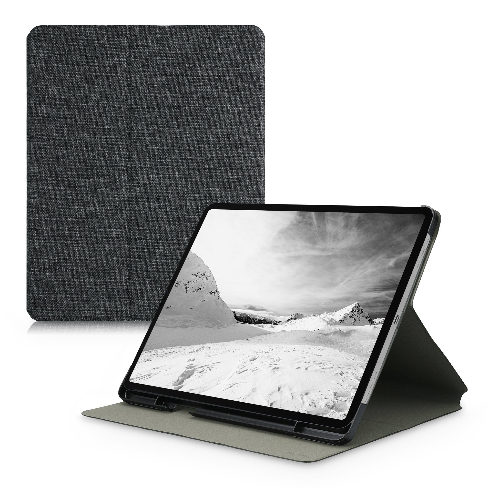 kwmobile Tablet-Hülle Hülle für Apple iPad Pro 12,9", (2022) / (2021) -  Slim Tablet Cover Case Schutzhülle mit Ständer