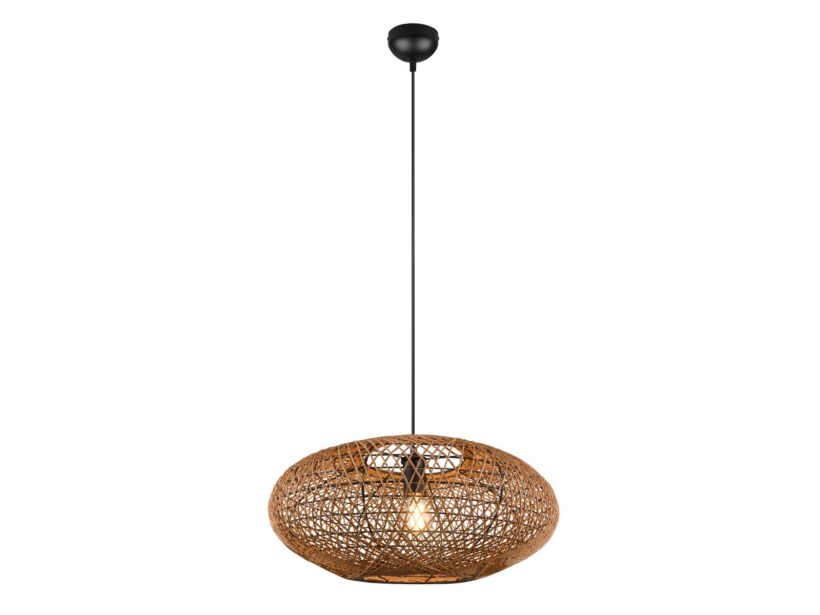 Dimmfunktion, Ø für über Pendelleuchte, hängend, LED wechselbar, Boho Warmweiß, Esstisch 52cm LED große Korb-lampe ausgefallene meineWunschleuchte