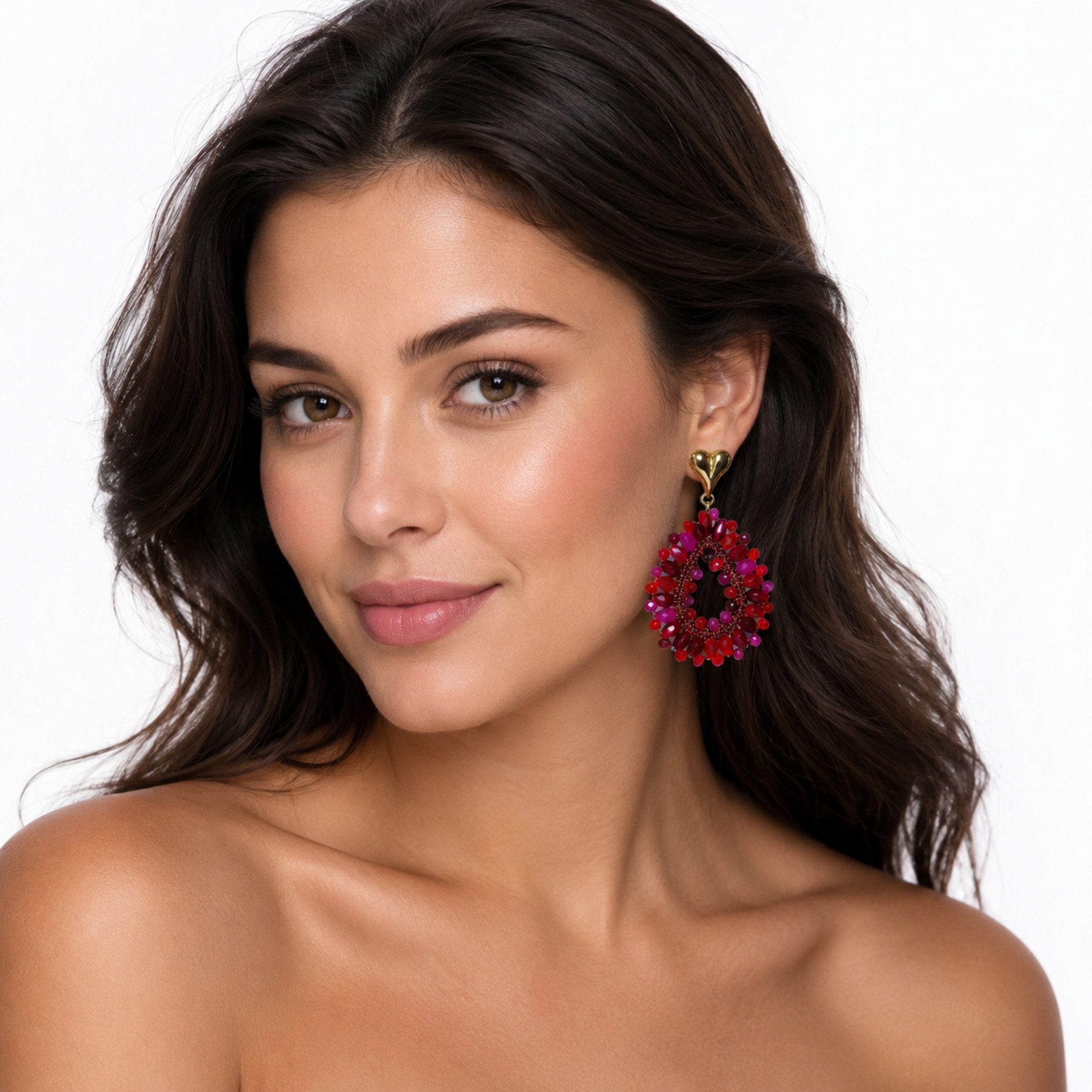 NEXORA Perlenohrringe Statement Ohrringe Damen Tropfen Ohrhänger Elegant Boho Schmuck (1 Paar Ohrringe), Statement-Design, Tropfenform, dekorativer Schmuckbesatz