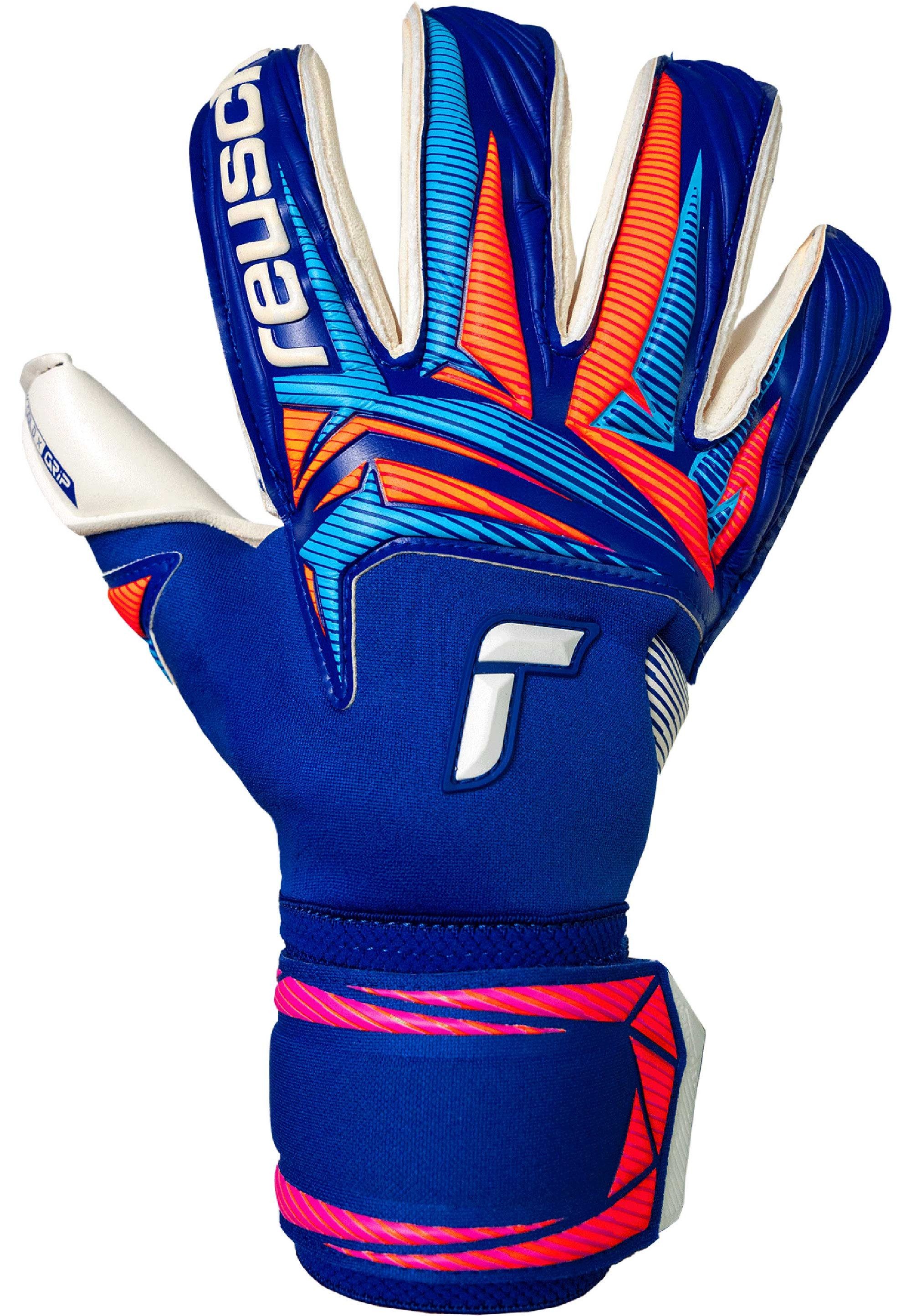 Reusch Torwarthandschuhe Attrakt Gold X Roll Finger mit atmungsaktiven Mesh-Einsätzen