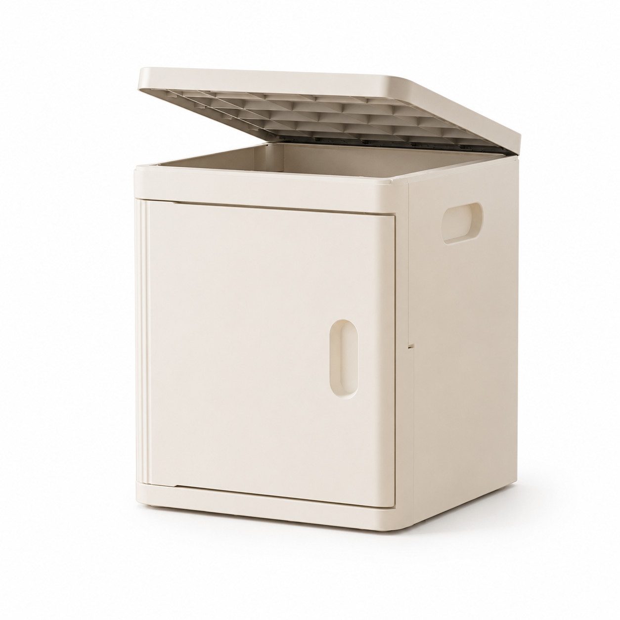 PLANEXPERT Aufbewahrungsbox Stapelbarer Schrank mit Tür – kompakte Maße ideal für kleine Räume  (Set, 3 St., Nach oben erweitern statt Platz verschwenden), Mehr Stauraum, weniger Unordnung