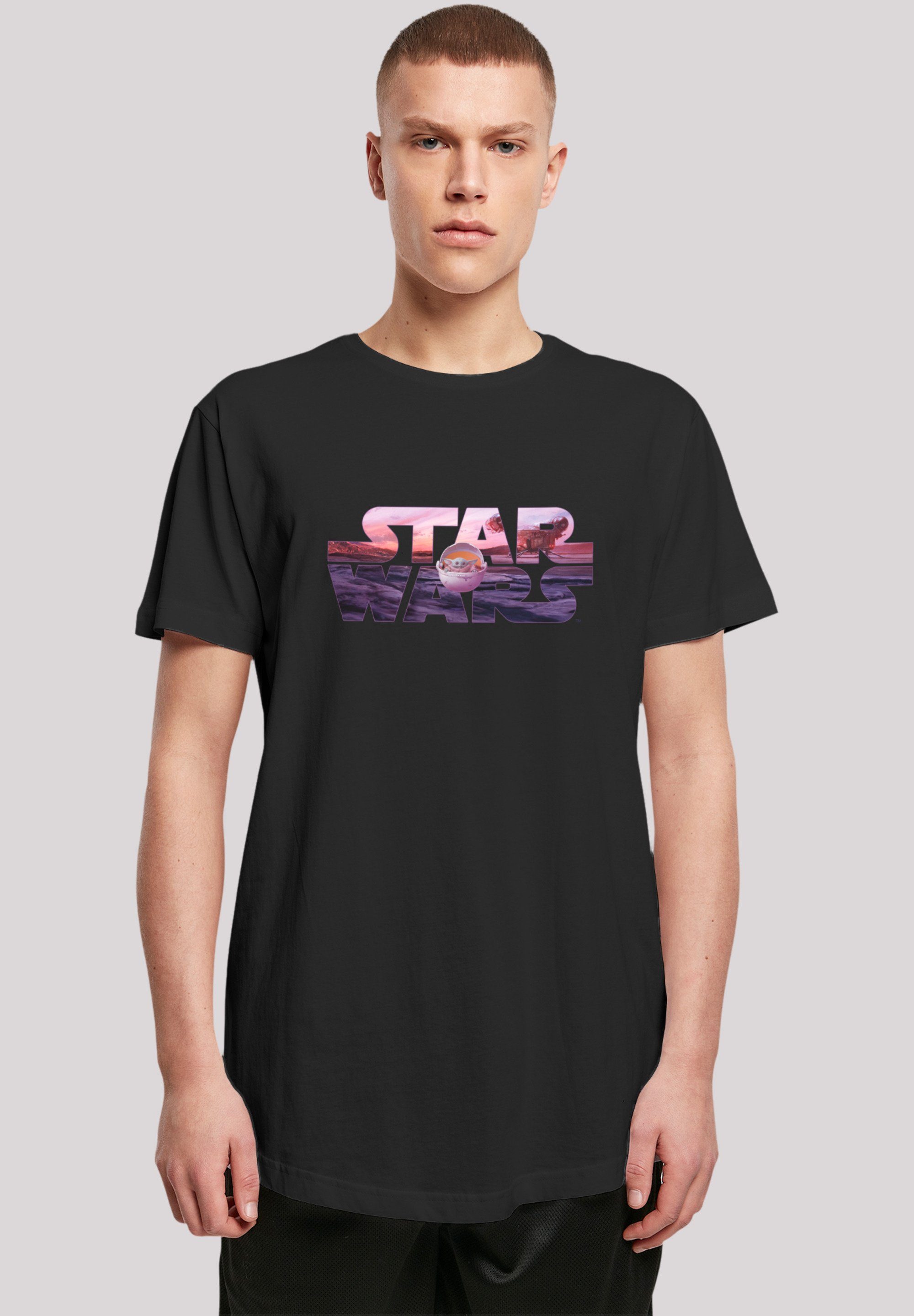 F4NT4STIC T-Shirt Star Wars The Mandalorian Child Ride The Sky Premium  Qualität, Offiziell lizenziertes Star Wars T-Shirt