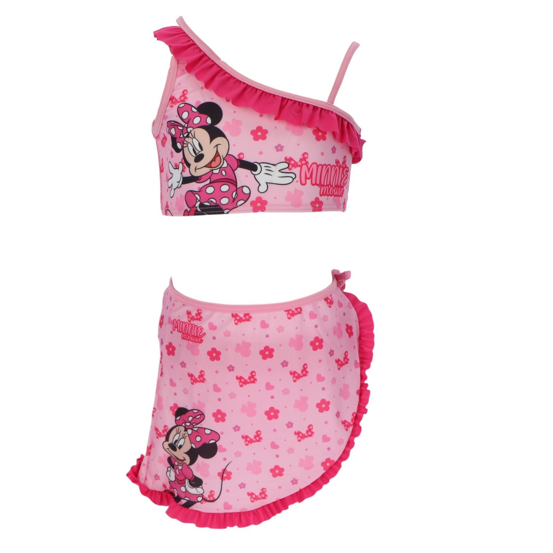 Disney Minnie Mouse Badeanzug Kinder Bikini mit Sarong Badebekleidung – Bild 3 von 3