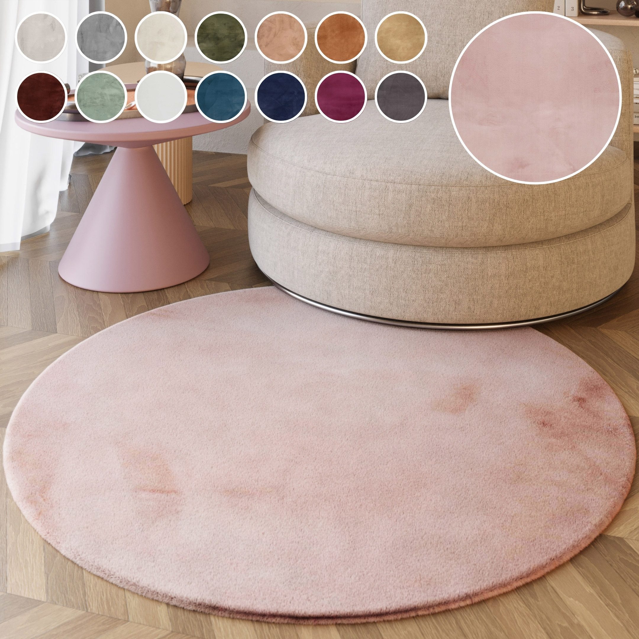 Esprit Hochflor-Teppich Alice ESP-4377 Kunstfell, rund, günstig online kaufen
