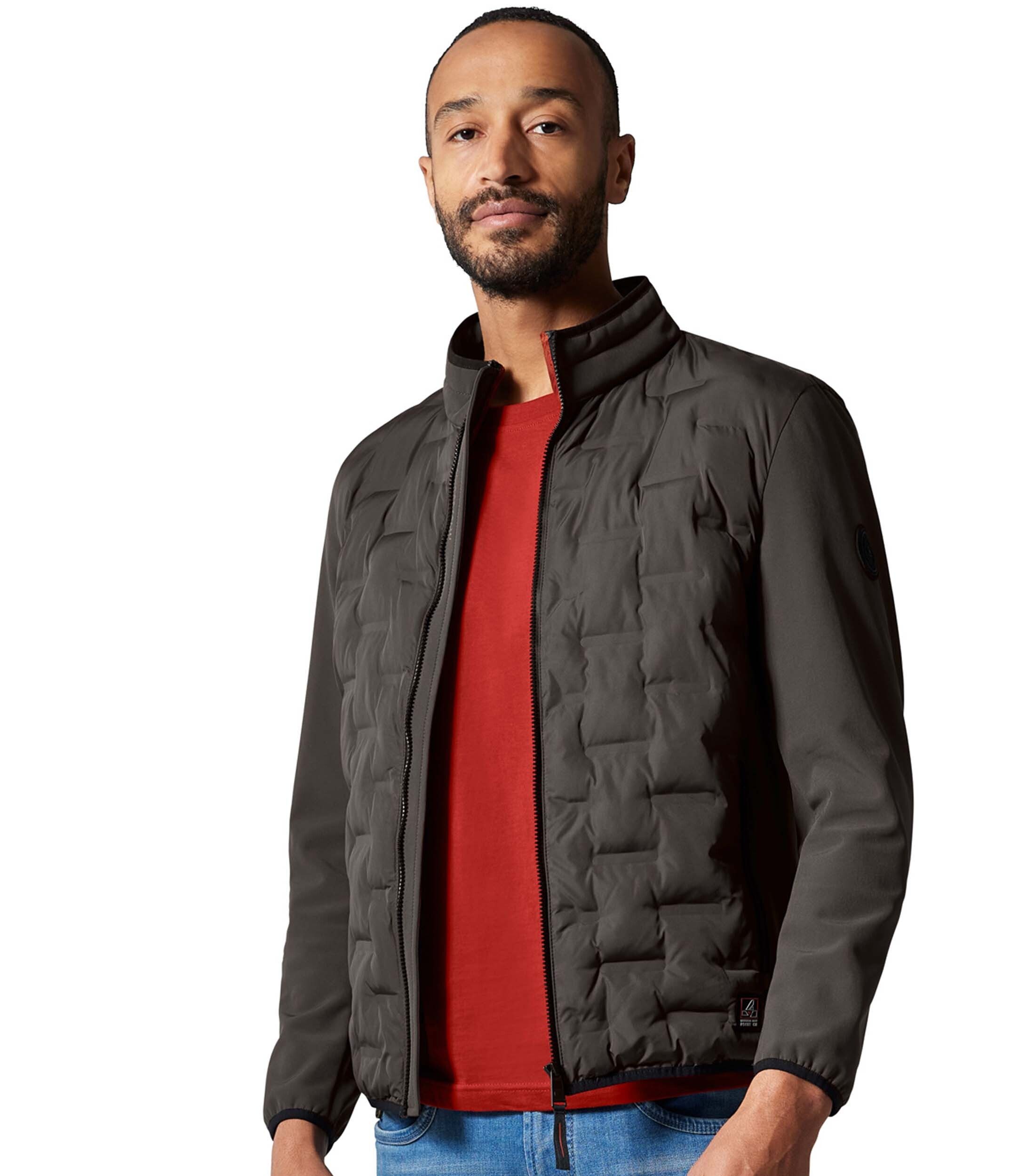 Langjacke CASAMODA Materialmixjacke uni