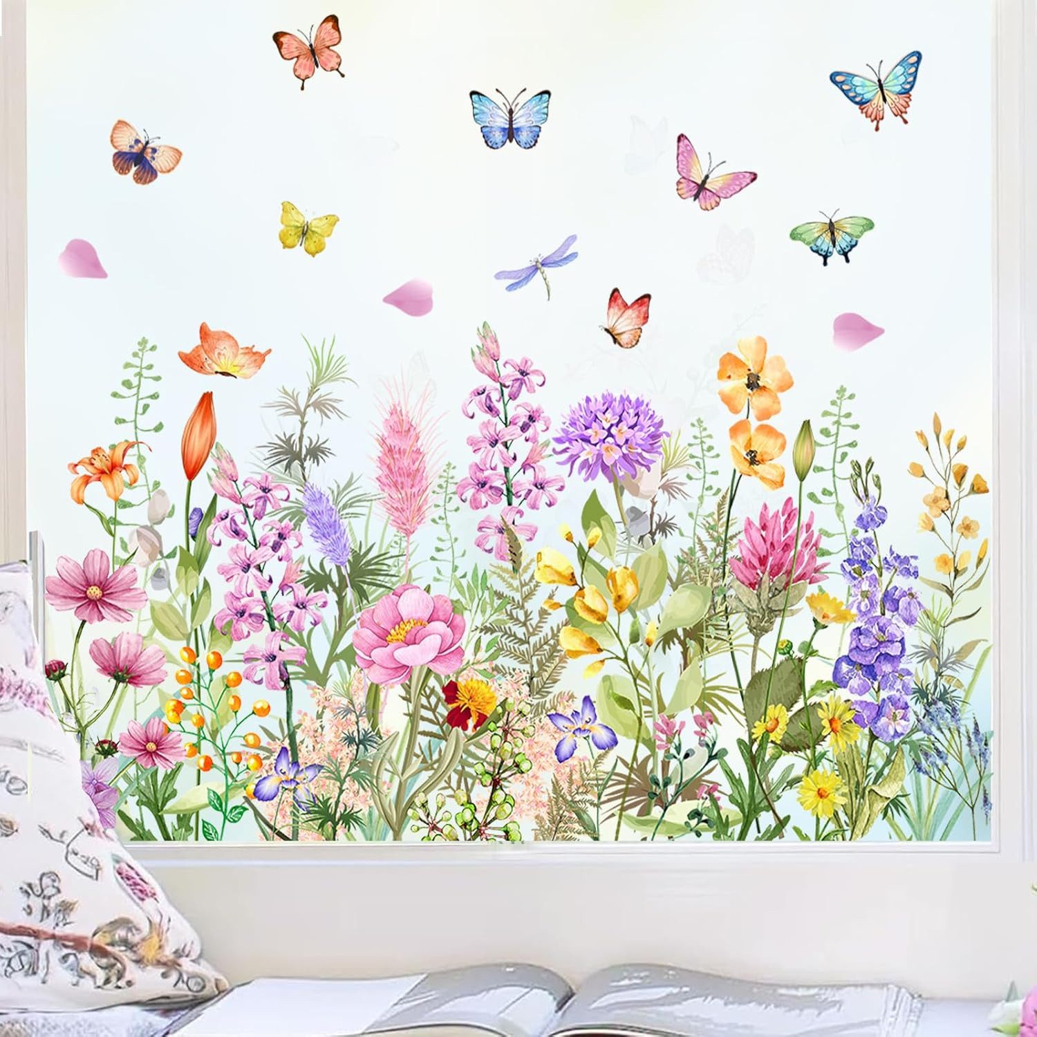 Coonoor Fensterfolie Garten Blumen Fenster Aufkleber günstig online kaufen