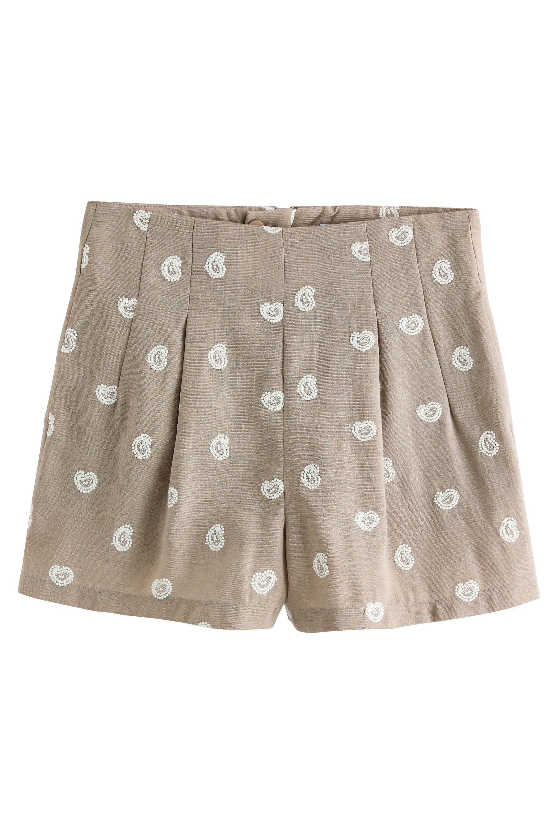 Shorts Bestickte Paisley-Shorts