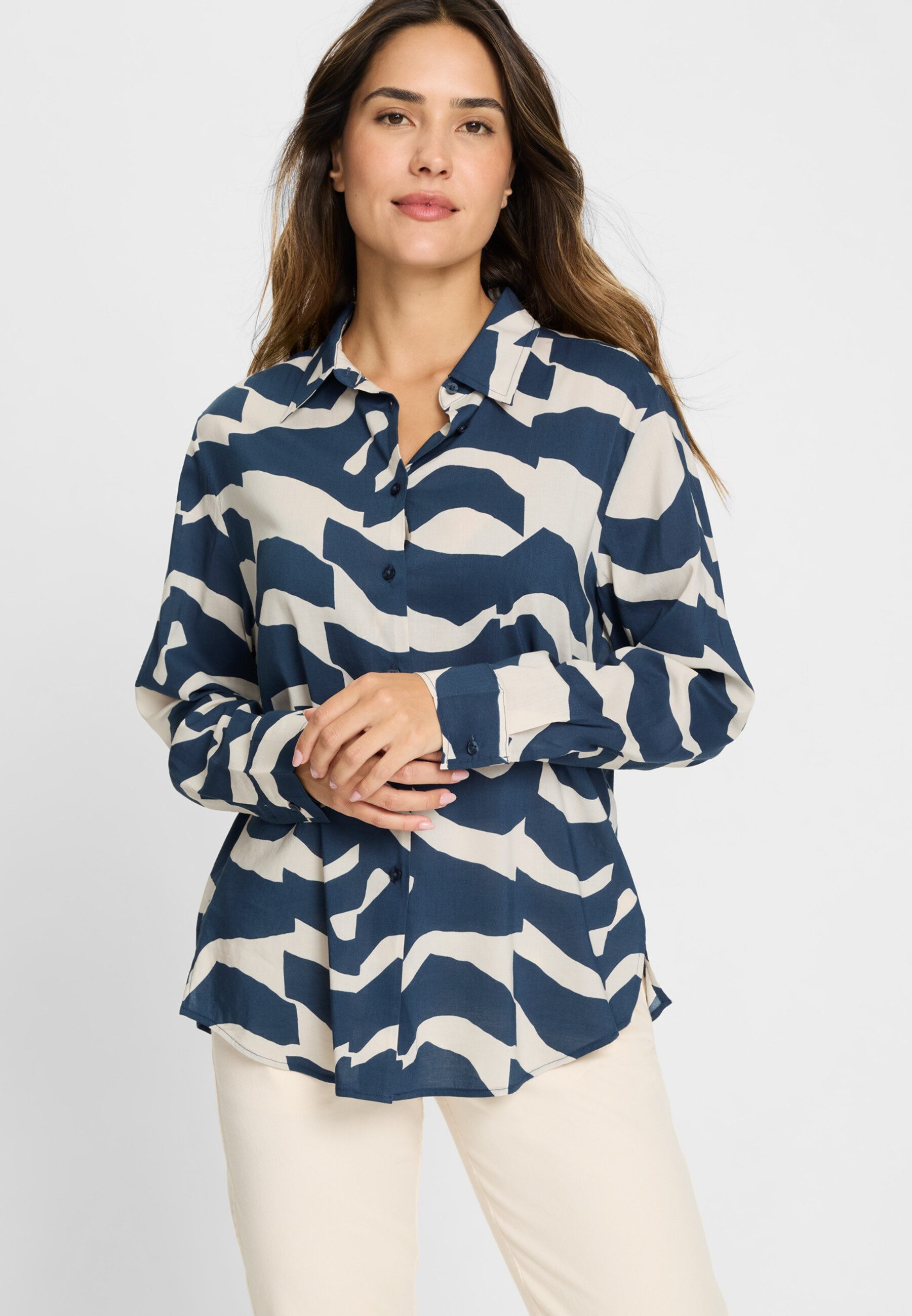 Olsen Bluse mit Allover-Print