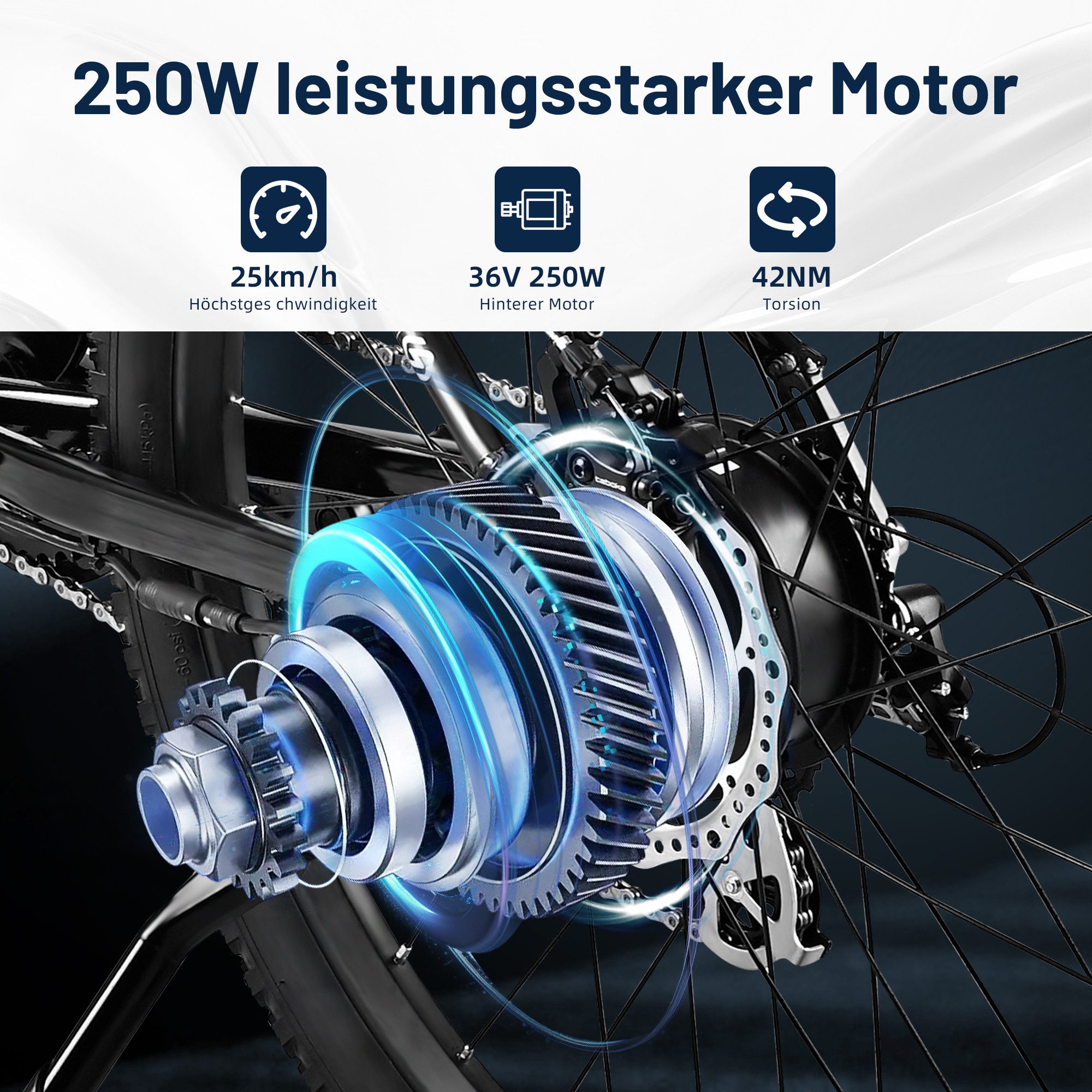 VECOCRAFT E-Bike Mountainbike 27,5" Elektrofahrrad EMTB 36V 13Ah, 42 Nm HECTOR für Damen und Herren, 8 Gang, Heckmotor, 468 Wh, (Kettenschaltung), Pedelec E-Mountainbike Elektrofahrrad für Gelände