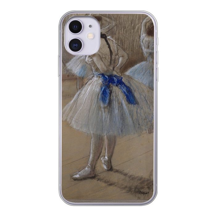 MuchoWow Handyhülle Tänzerin - Gemälde von Edgar Degas Handyhülle Apple iPhone 11 Smartphone-Bumper Print Handy