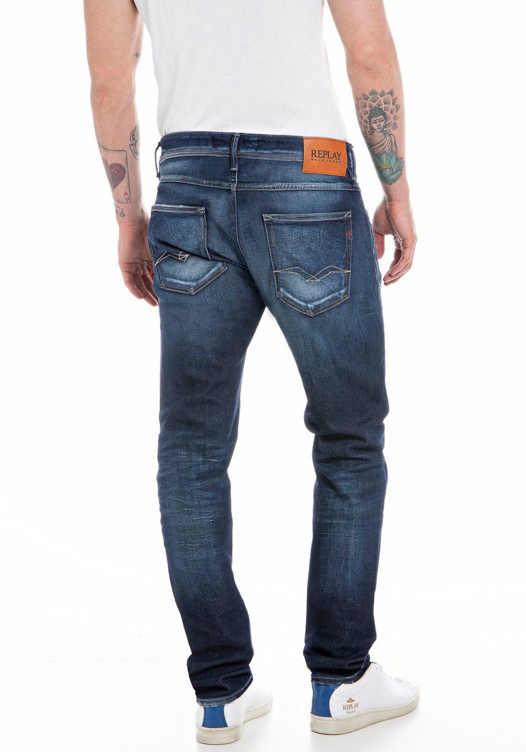 Straight-Jeans WILLBI dark Replay blue