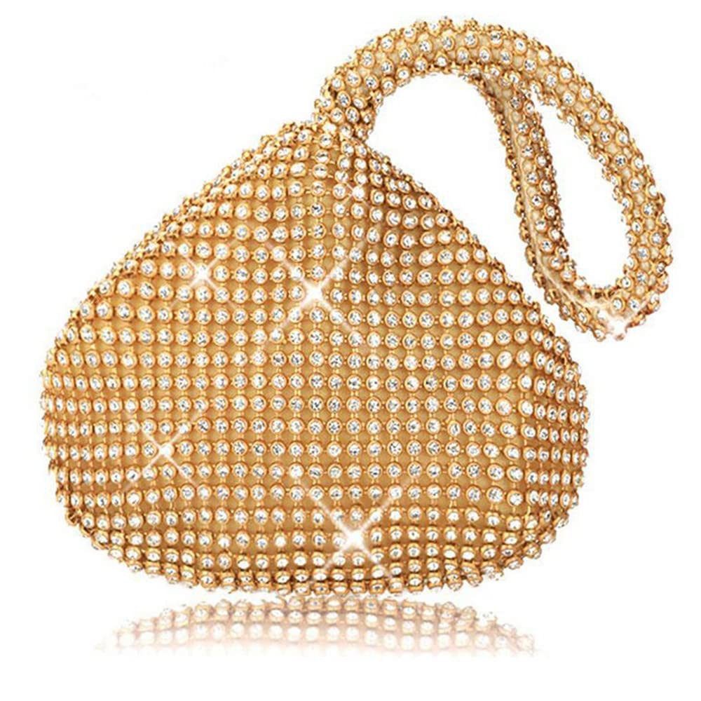 nsihing Clutch Damen Strass Clutch Abendtaschen Sparkly Glitter Triangle Geldbörse, für Party Abschlussball Hochzeit