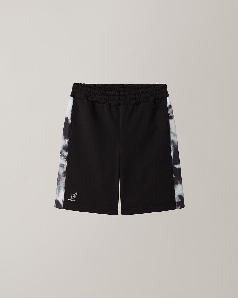 Australian Shorts Tennishose File 2025 (Baumwolle) kurz schwarz/weiss Herren
