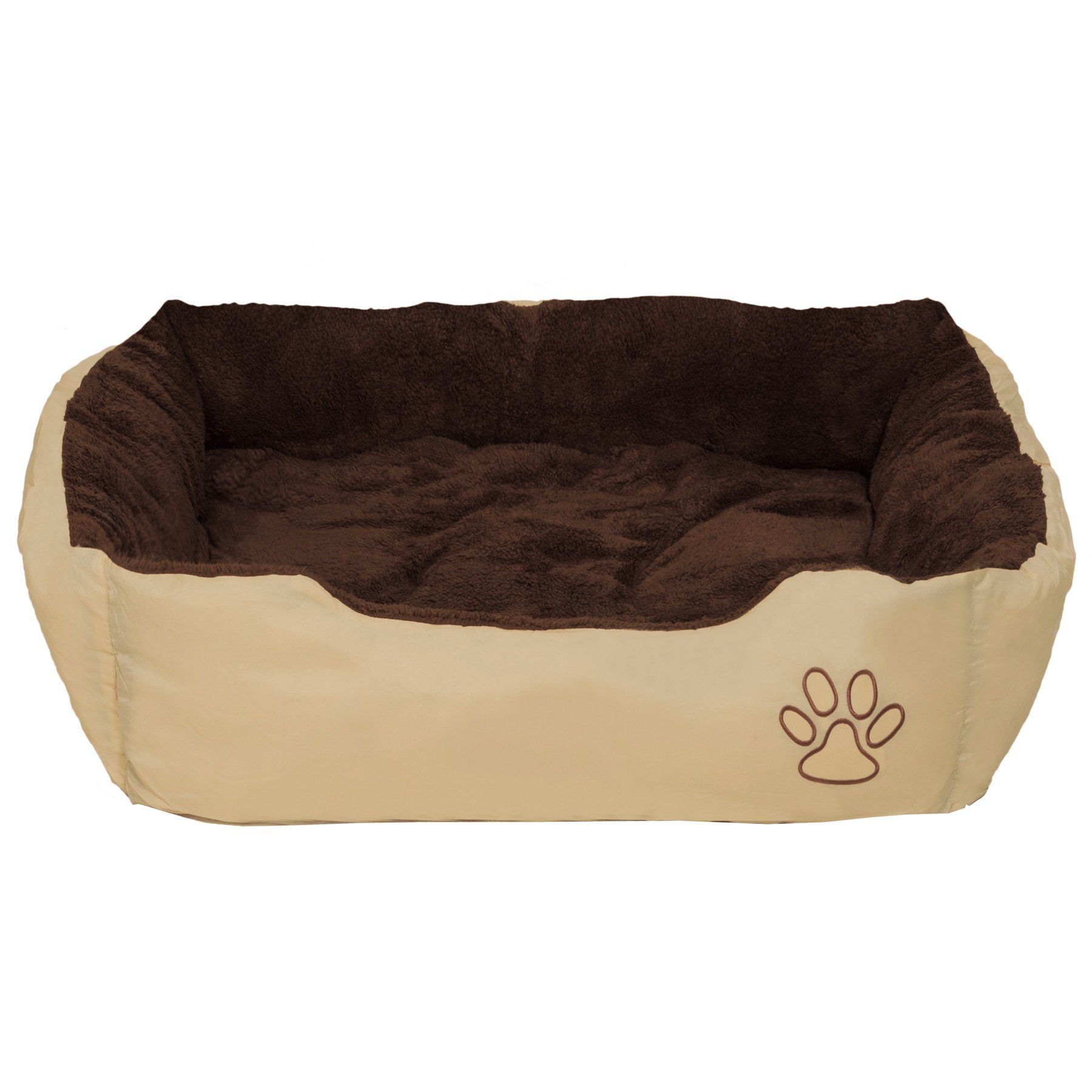 tectake Hundematte Hundebett, mit herausnehmbarer Decke