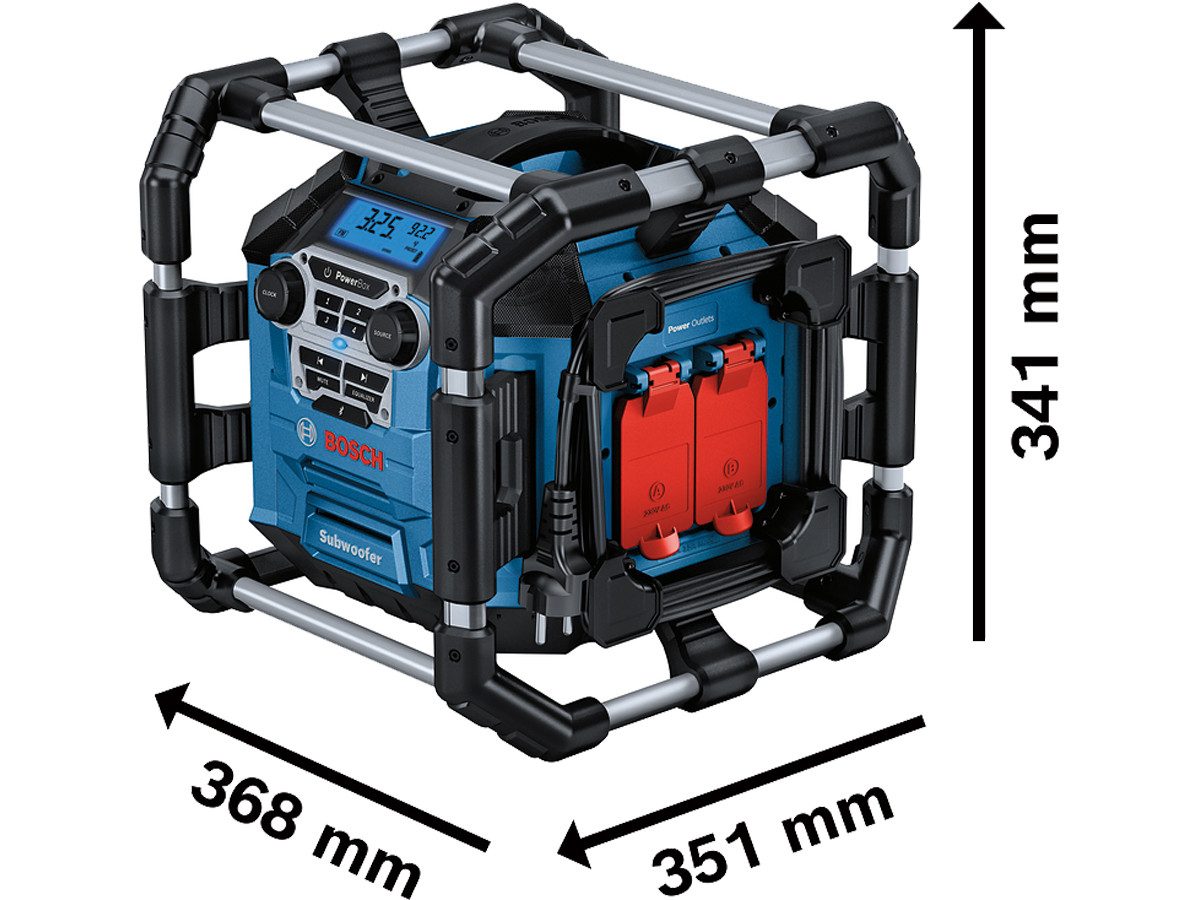 Bosch Professional GPB 18 V-5 C Baustellenradio (FM-Tuner, 20 W)