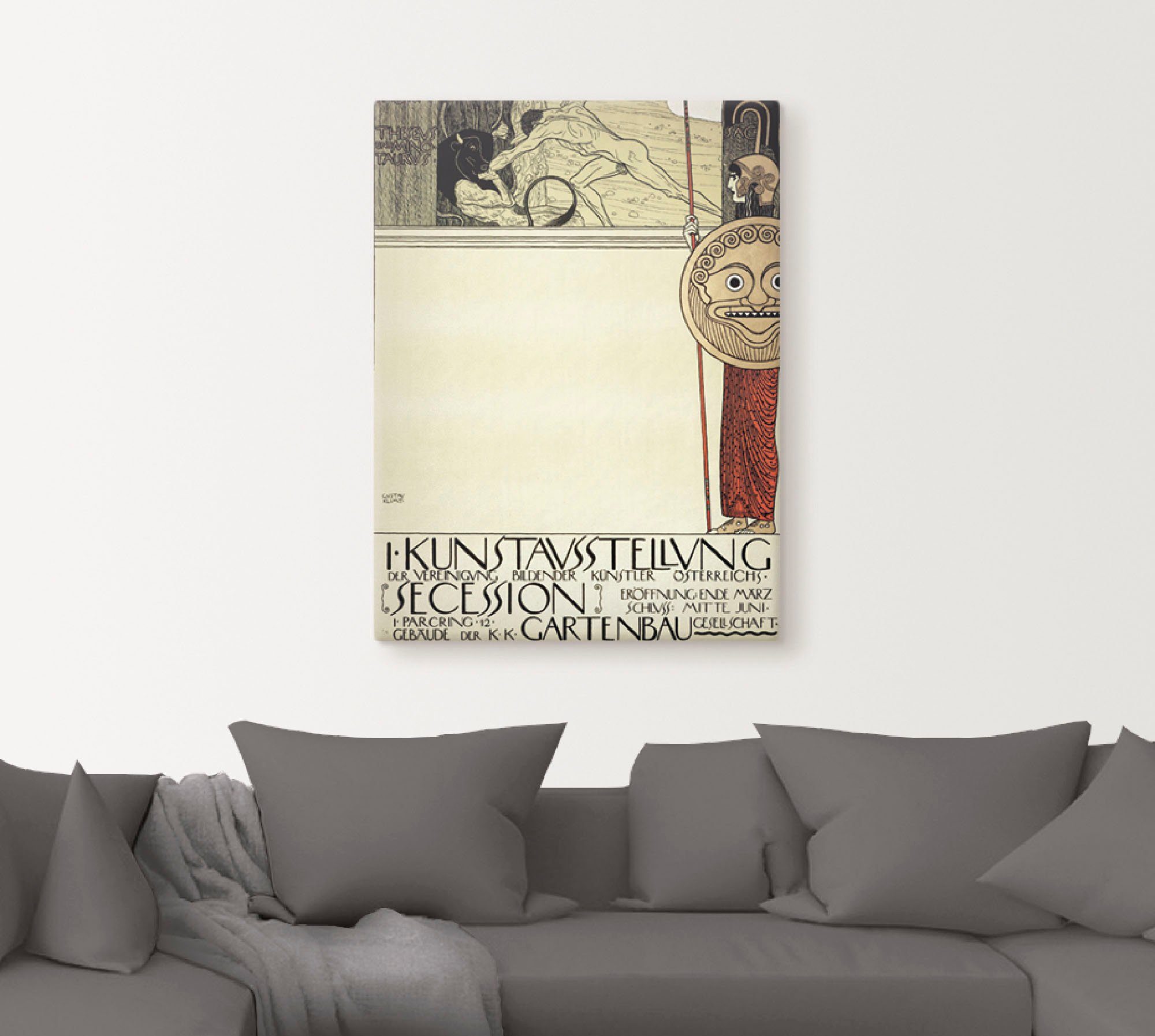 die Wandaufkleber Wandbild Plakat oder der Ausstellungsplakate Artland in Größen Ausstellung für I. als St), d, (1 Secession Leinwandbild, Poster versch. (Vor
