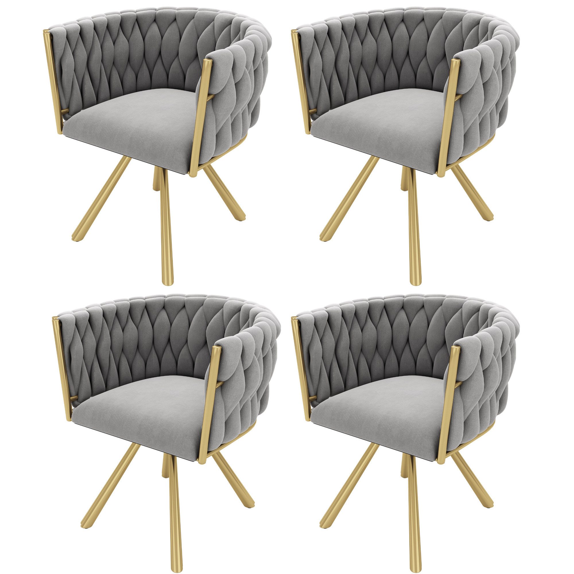 HAUSS SPOLE Esszimmerstuhl 4er set, Drehstuhl günstig online kaufen