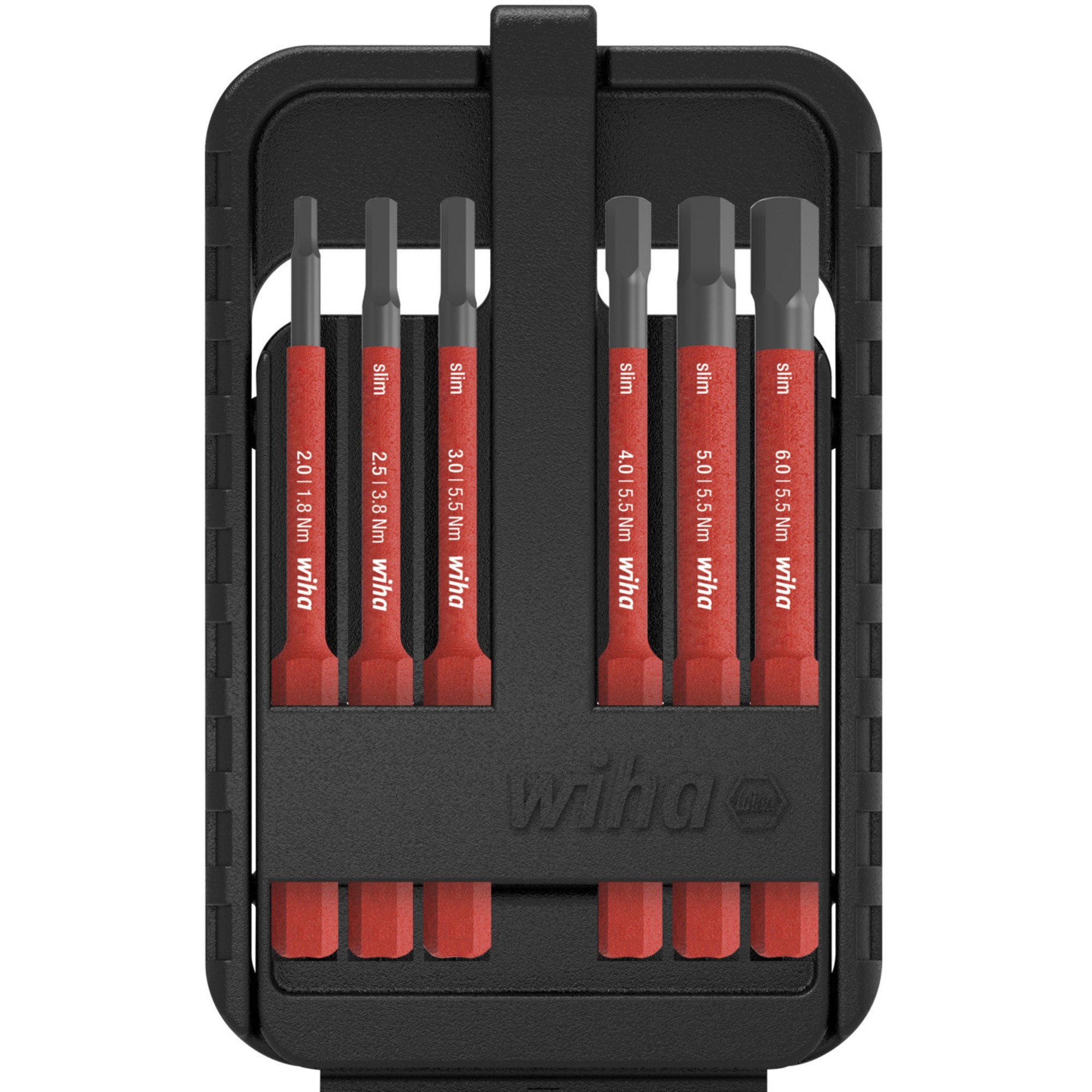 Bohrer- und Bitset Wiha Bit-Satz slimBit electric, Innensechskant
