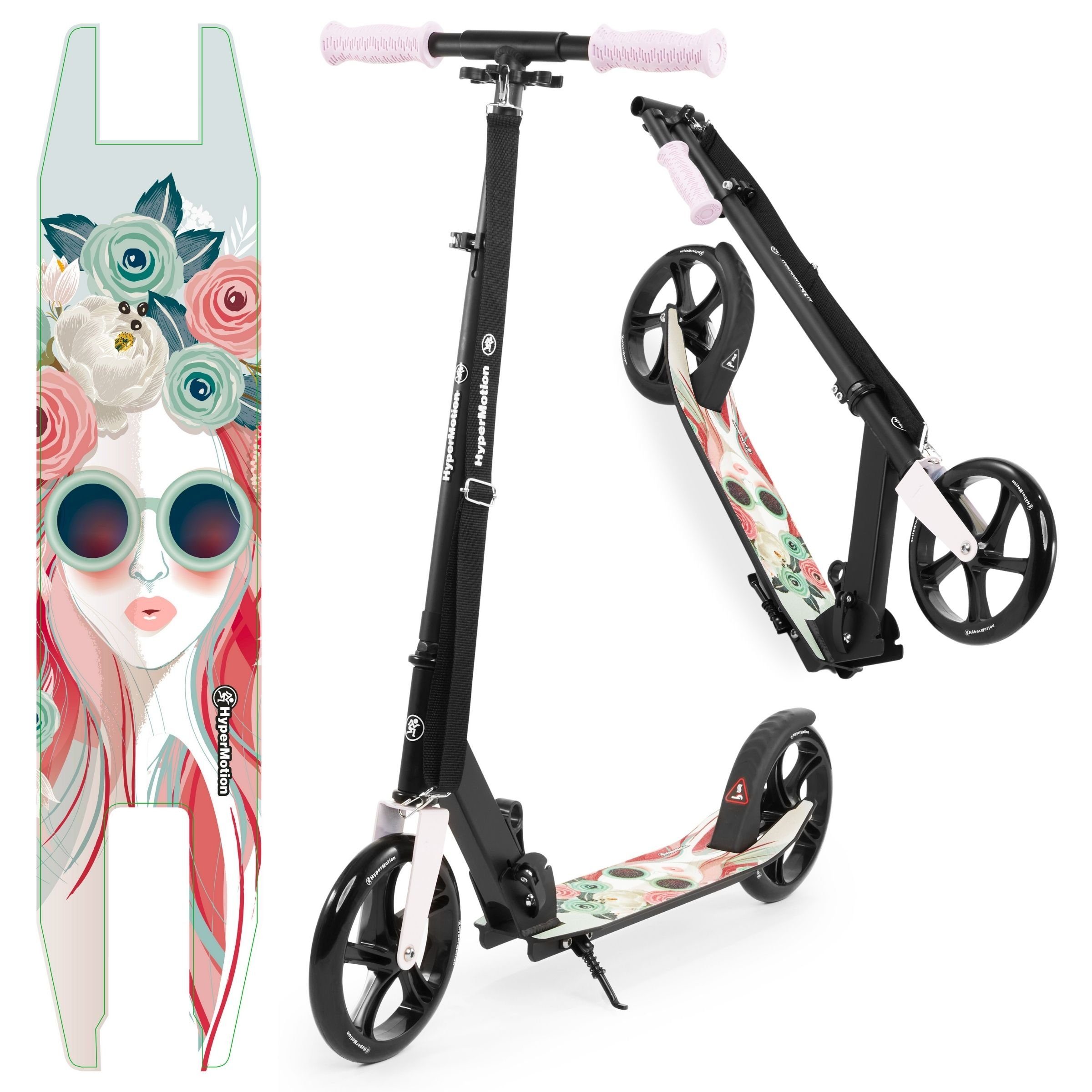 Cityroller VIBE in Pink Zweirädriger Stadtroller – bis 100 kg