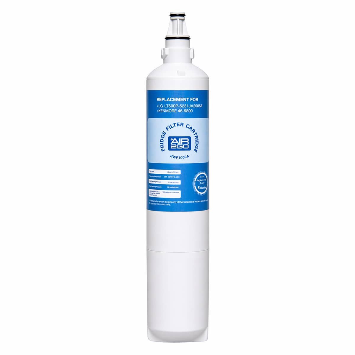 AIR2GO Wasserfilter für LG 5231JA2006B / 5231JA2006A / LT600P, Zubehör für Kühlschrankfilter für LG GR-B218W, GR-F2186, GR-F218JTKA, GR-F218JTTA, GR-F218JTTA.ATIQBNL, GR-F218JTTA.ATIQLPL, GR-F218JVTA, GR-F218JVTA.ASWQBNL, GRF218JTKAATIQBNL, GRF218JTTAATIQBNL, GRF218JTTAATIQLPL, GRF218JVTAASWQBNL, GRF218ULJA, GRF2286JUKA, GRF2288JUKA, GRL2289STKA, GRP2477SWA, GSP325NSYV, GSP325PVCV, GSP545NSQZ, GWP207CLCV, LFD21860ST, LFD21860SW, LFD21870ST, LFD22860SB, LFD22860ST, LFD22860SW, LFD22860TT, LFD23860ST, LFD23860SW, LFD25860SB, LFD25860ST, LFD25860SW, LFD25860TT, LFD25870ST, LFX21960ST, LFX21971ST, LFX21975ST, LFX21980ST, LFX23961SB, LFX23961ST, LFX23961SW, LFX23961SW, LFX23961SW, LFX23965SB, LFX23965ST, LFX23965SW, LFX25950SB, LFX25950SW, LFX25950TT, LFX25960SB, LFX25960SW, LFX25960TT, LFX25961AL, LFX25961AL, LFX25961AL, LFX25961SB, LFX25961ST, LFX25961SW, LFX25971SB, LFX25971ST, LFX25971SW, LFX25975SB, LFX25975ST, LFX25975SW, LFX25980ST, LFX28977SB, LFX28977ST, LMX21981ST, LMX21984ST, LMX