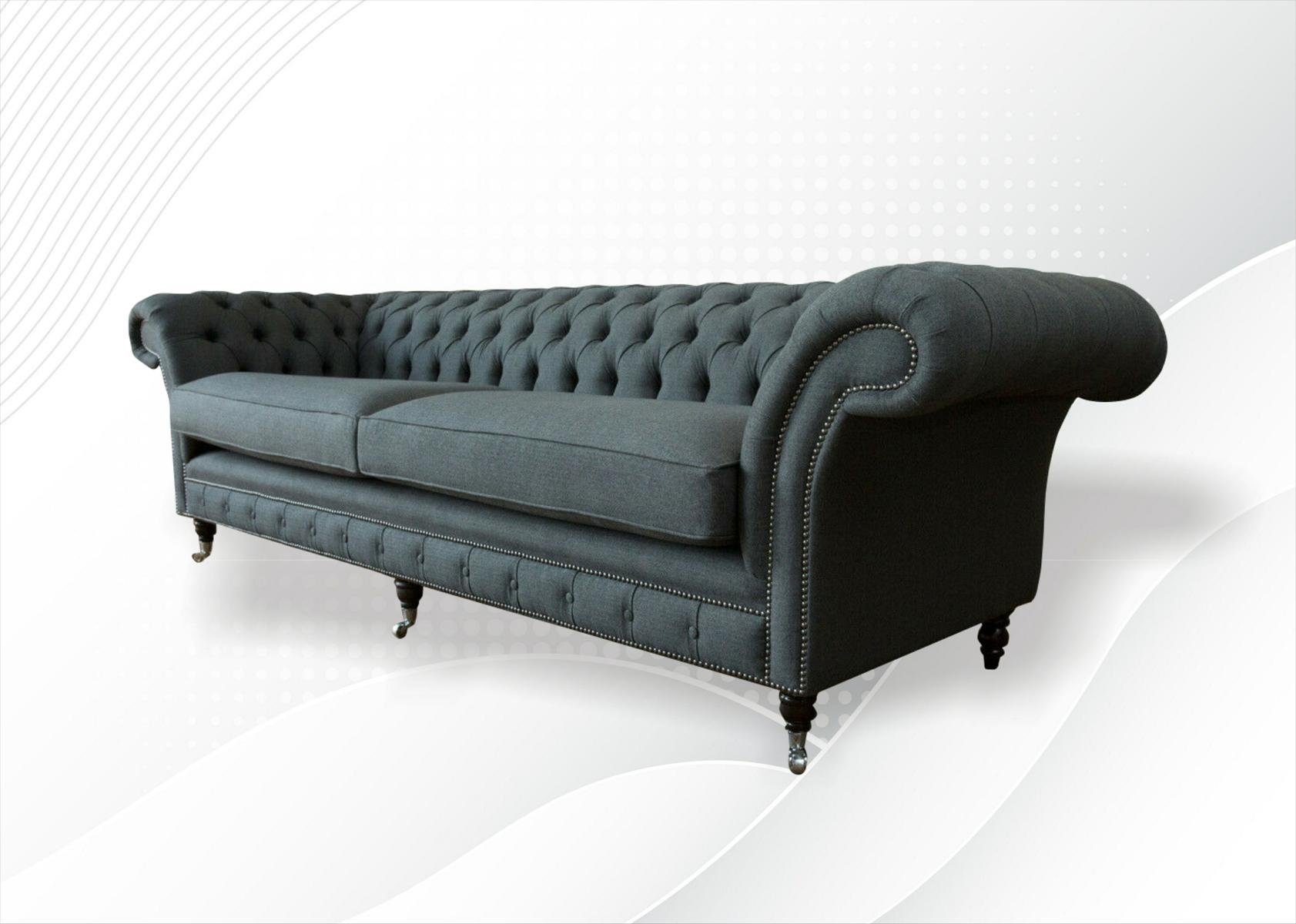 Chesterfield-Sofa, cm JVmoebel Chesterfield Sitzer 265 Sofa 4 Sofa Couch Design